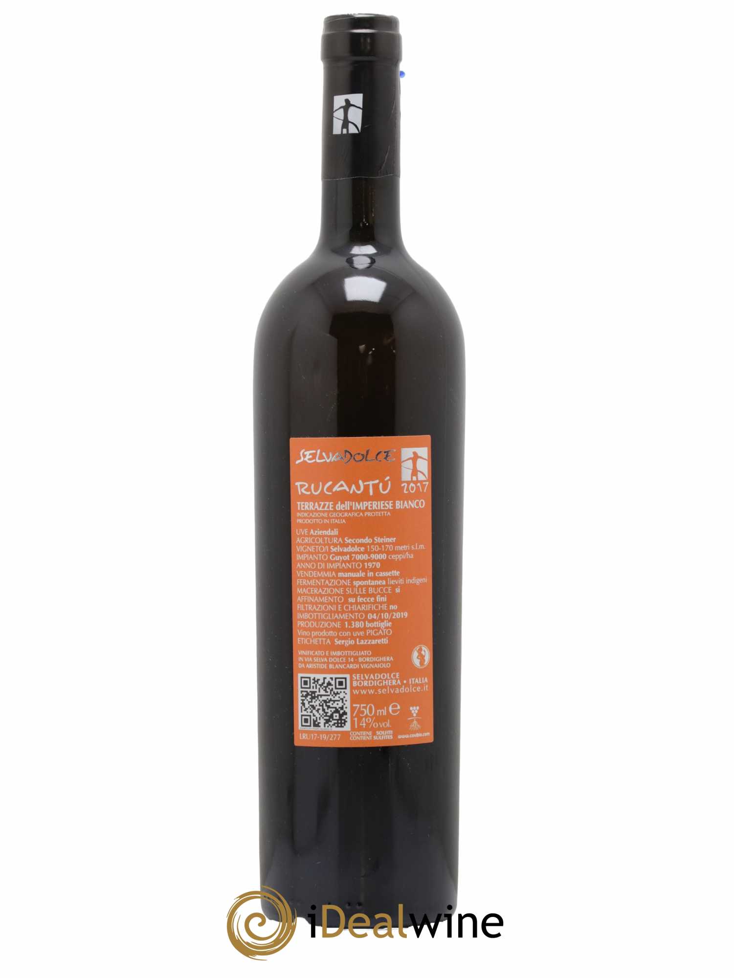Italie Terraze Del Imperiese Bianco Cuvee Rucantu Selvadolce 2017 - Lot de 1 bouteille - 1