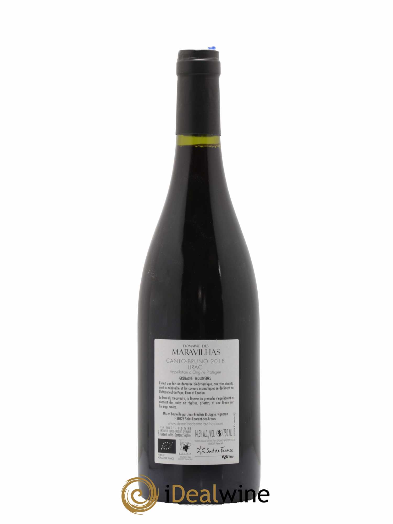 Lirac Canto Bruno Domaine Des MaraVilhas 2018 - Lot de 1 bouteille - 1