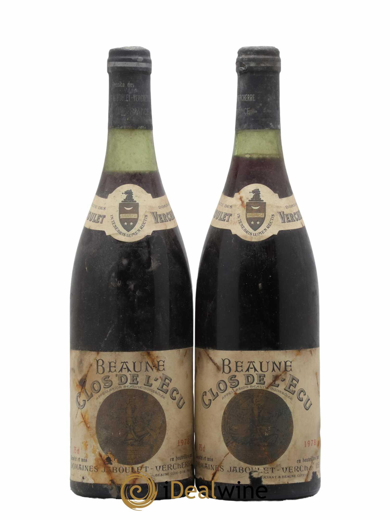 Beaune 1er Cru Clos De L Ecu Jaboulet Verchere 1978 - Lot de 2 bouteilles - 0