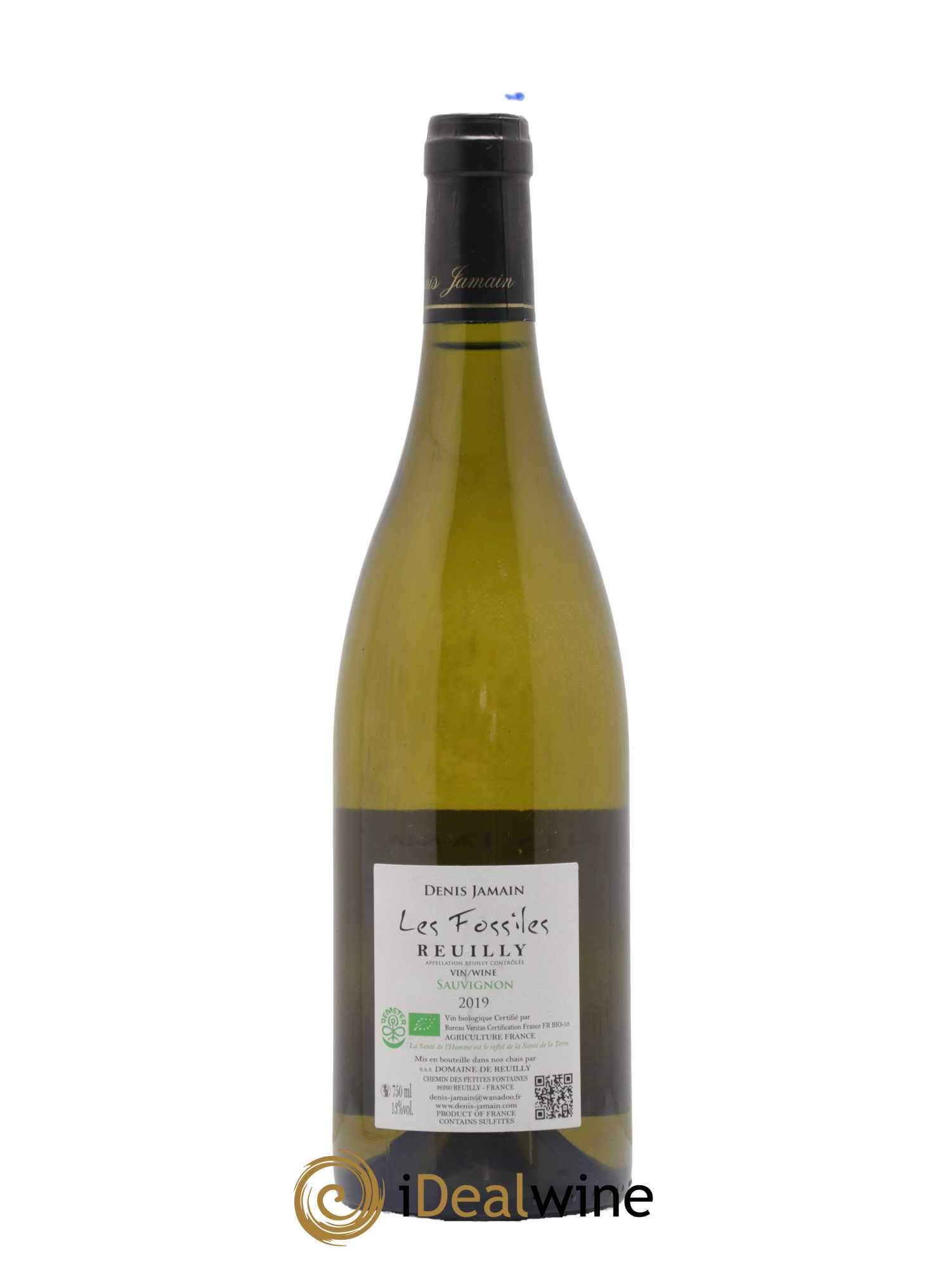 Reuilly Les Fossilles Denis Jamain 2019 - Lot de 1 bouteille - 1