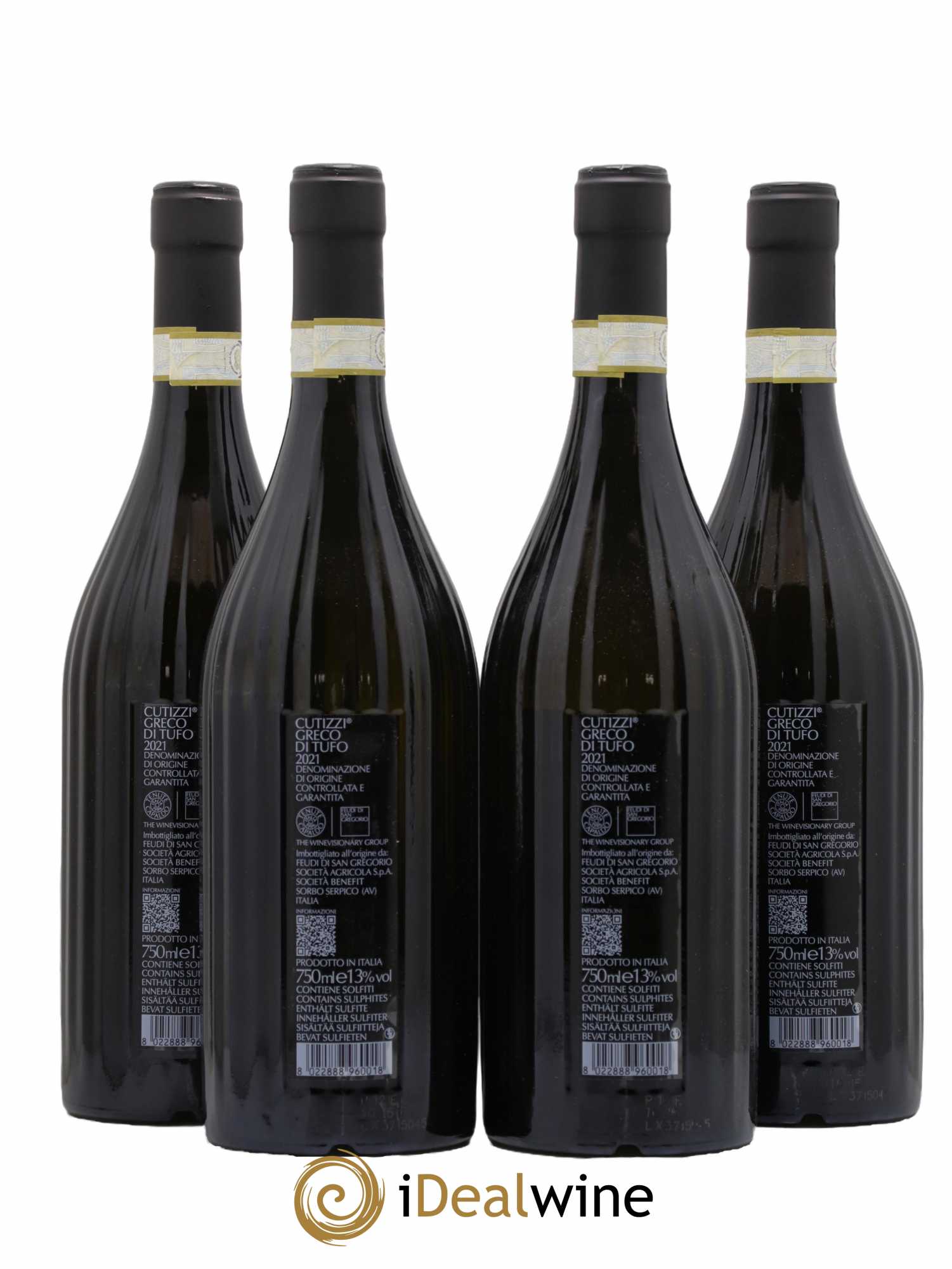 Italie Cutizzi Greco Di Tufo Domaine Feudi Di San Gregorio 2021 - Lotto di 4 bottiglie - 1