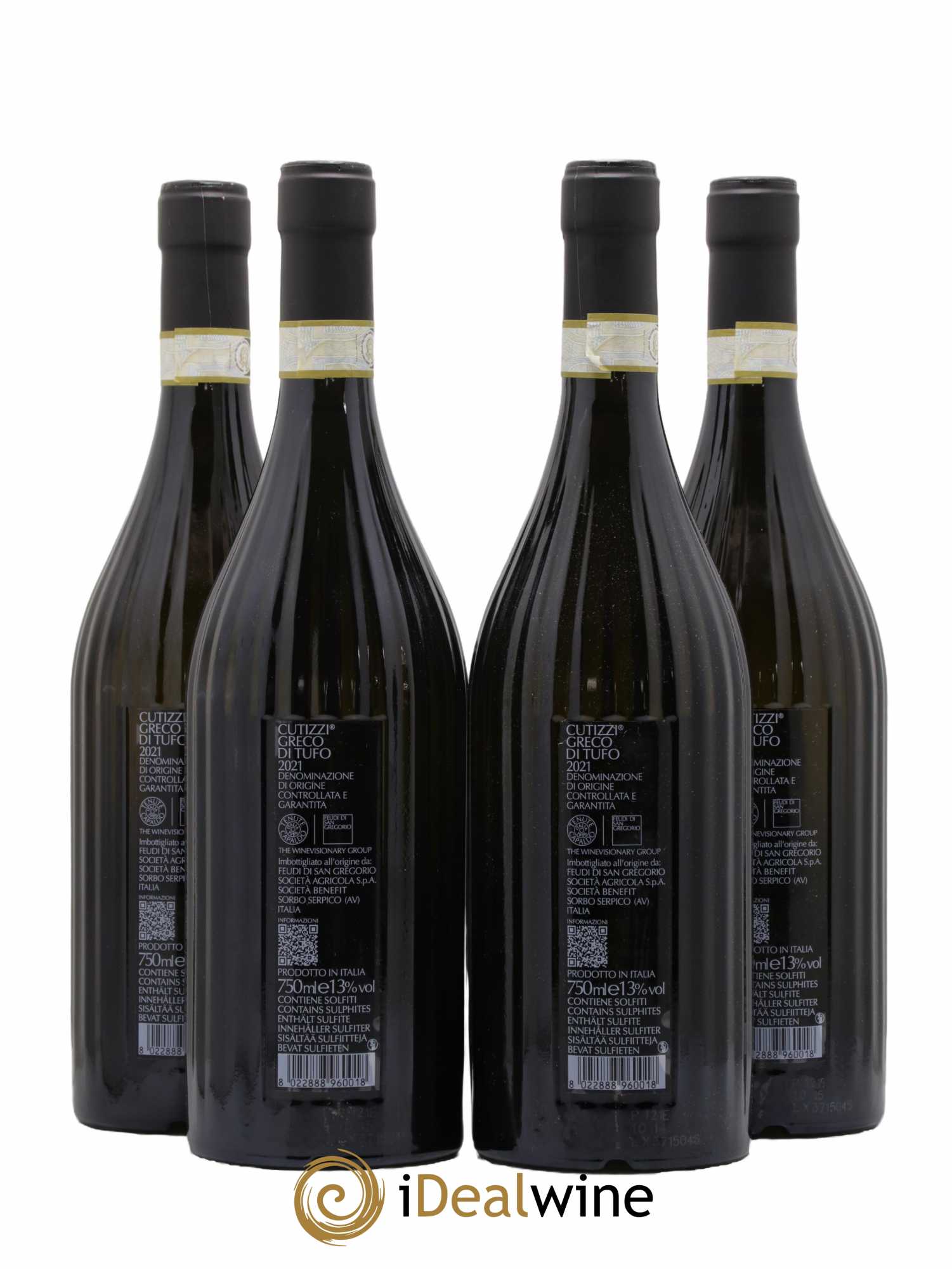 Italie Cutizzi Greco Di Tufo Domaine Feudi Di San Gregorio 2021 - Lotto di 4 bottiglie - 1