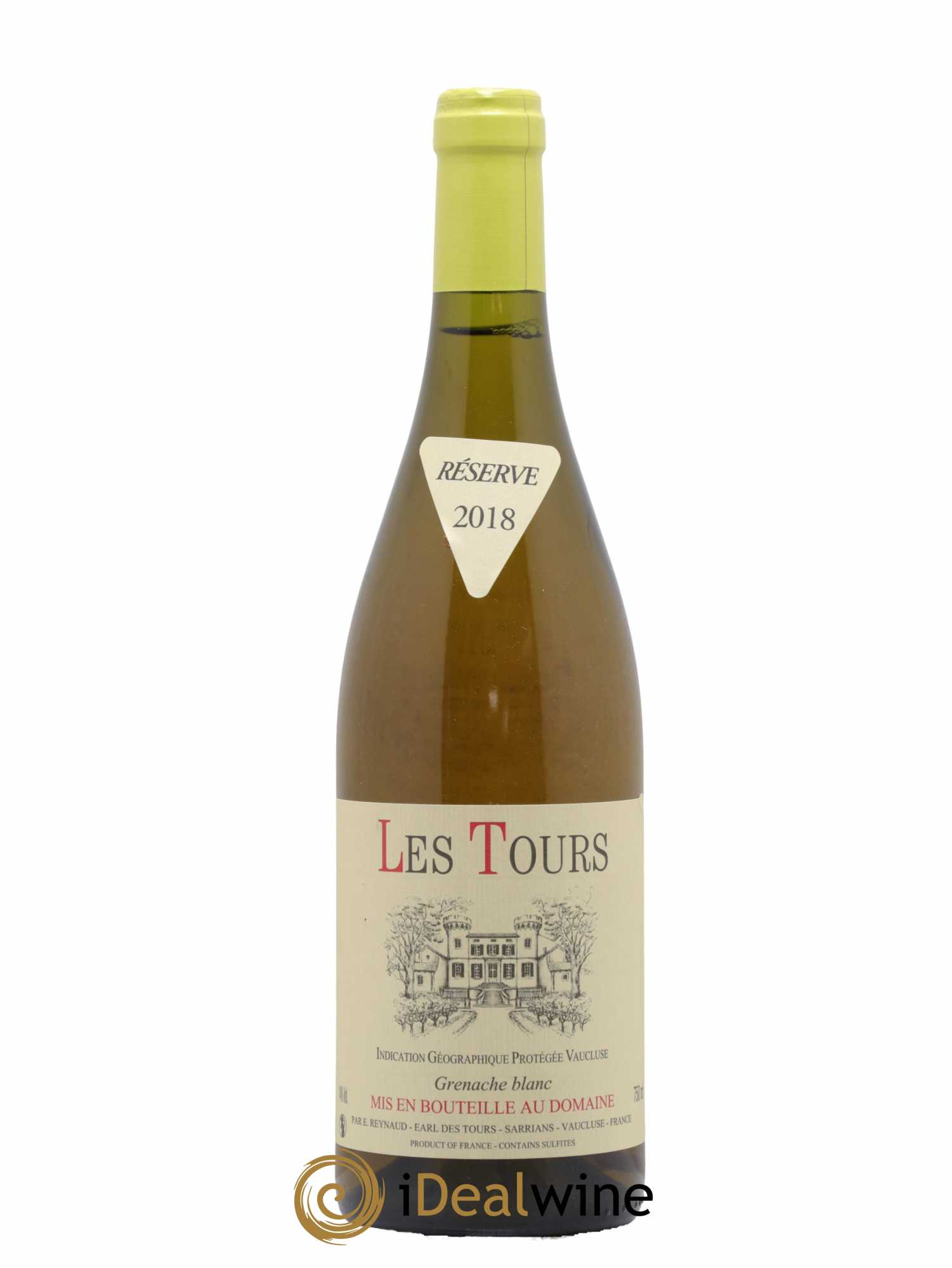 Vaucluse (Vin de Pays de Vaucluse) Les Tours Grenache Blanc Emmanuel Reynaud 2018 - Lot de 1 bouteille - 0
