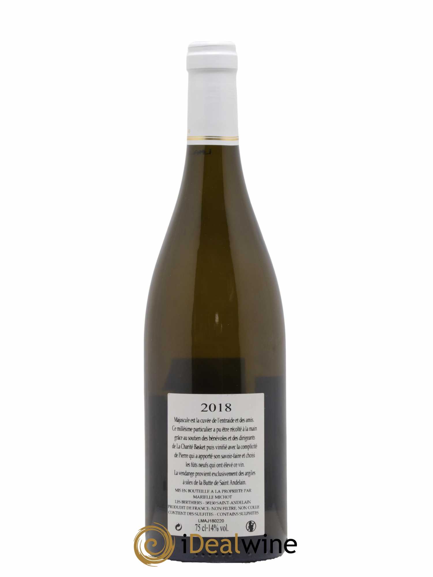 Pouilly-Fumé Marielle Michot Majuscules 2018 - Lot de 1 bouteille - 1