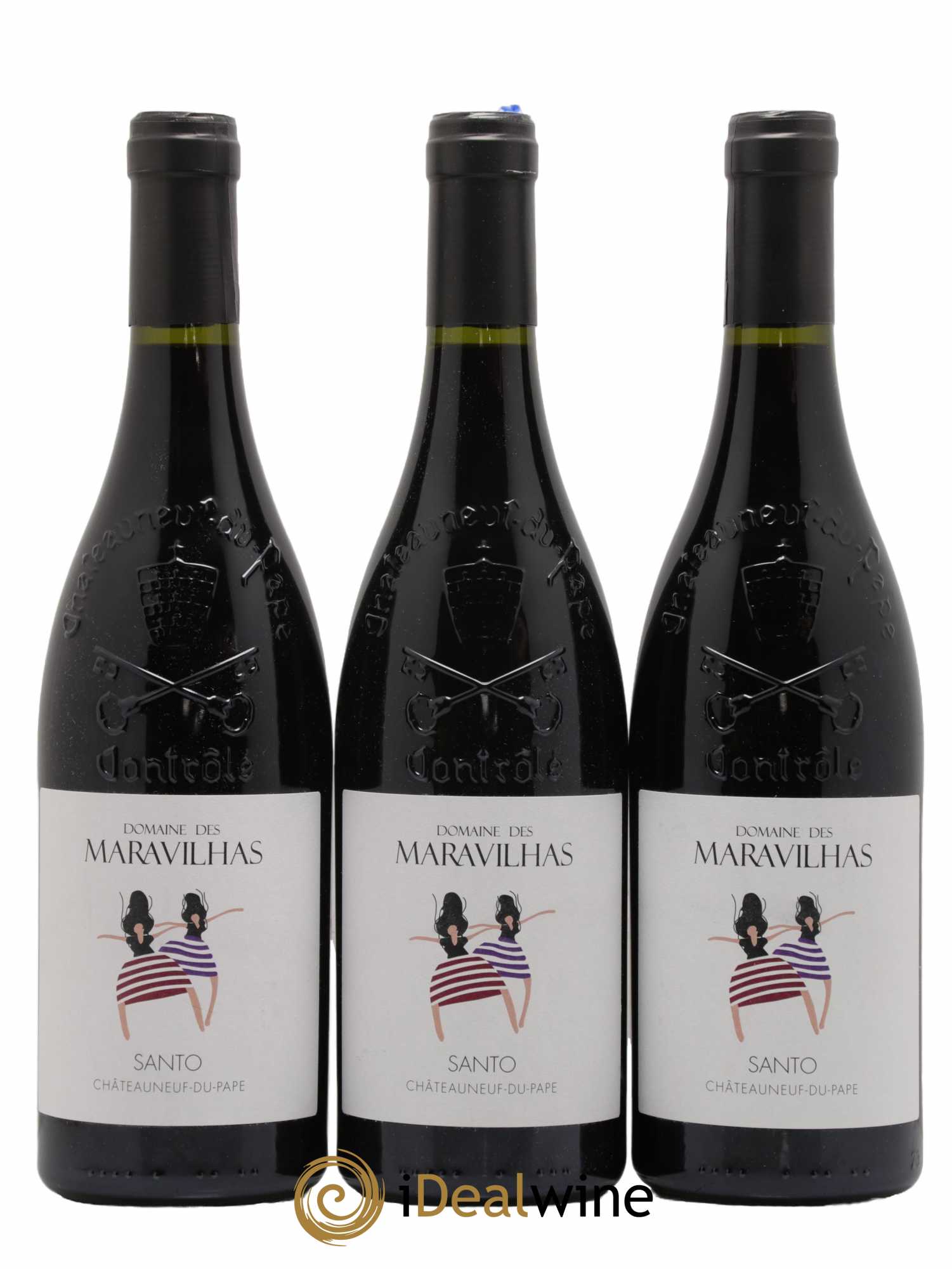 Châteauneuf-du-Pape Santo Domaine Maravilhas 2019 - Lot of 3 bottles - 0