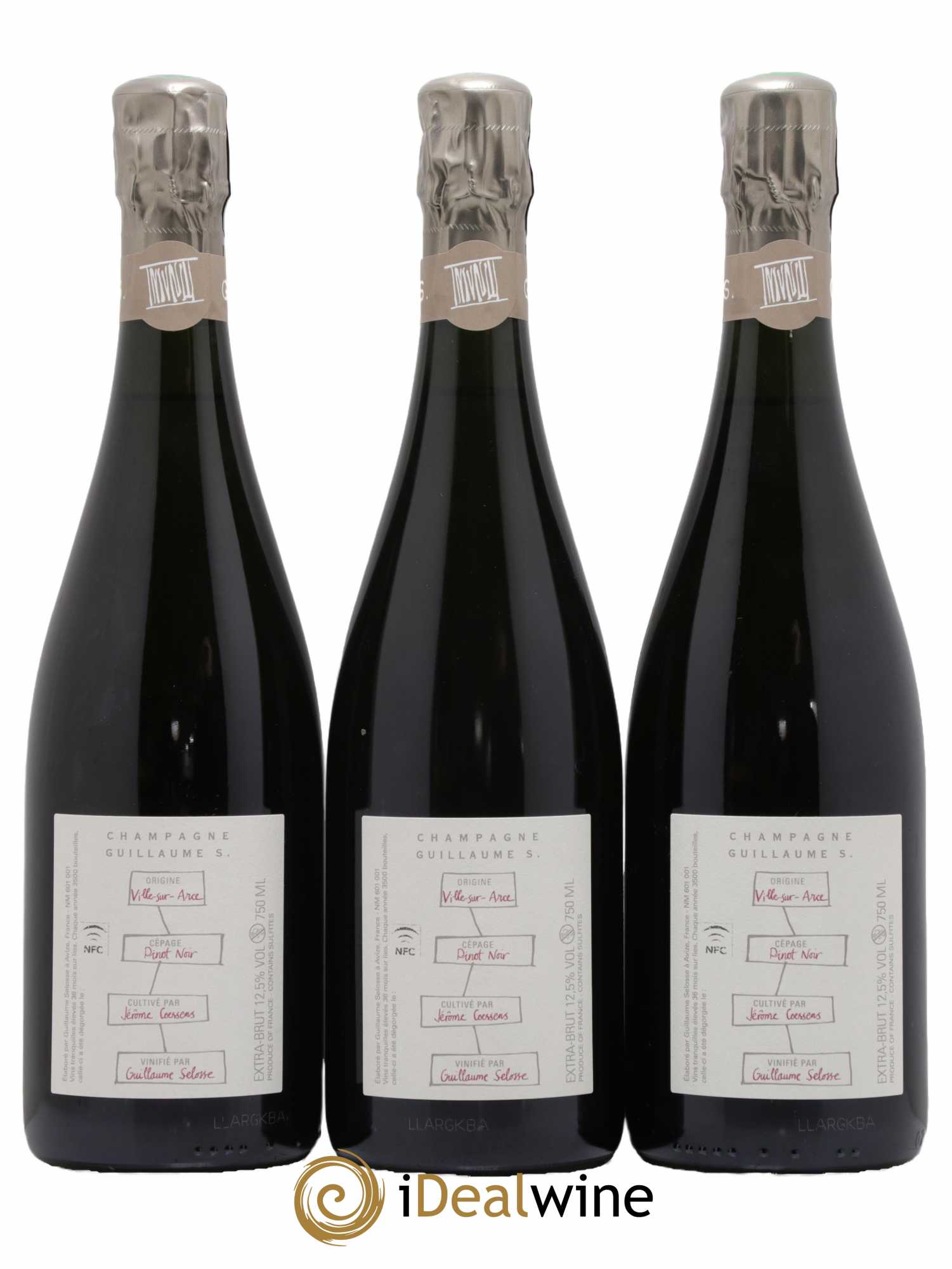 Largillier Extra-Brut Guillaume Selosse - Lot de 3 bouteilles - 1