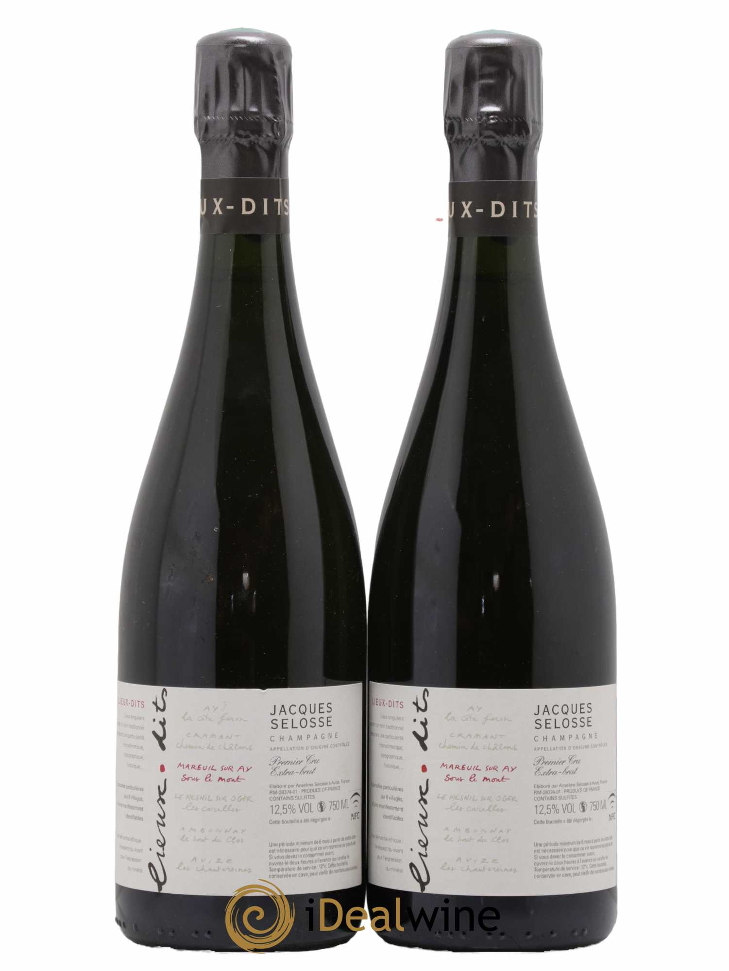 Mareuil sur Ay Sous le Mont Extra-Brut Jacques Selosse - Lot de 2 bouteilles - 0