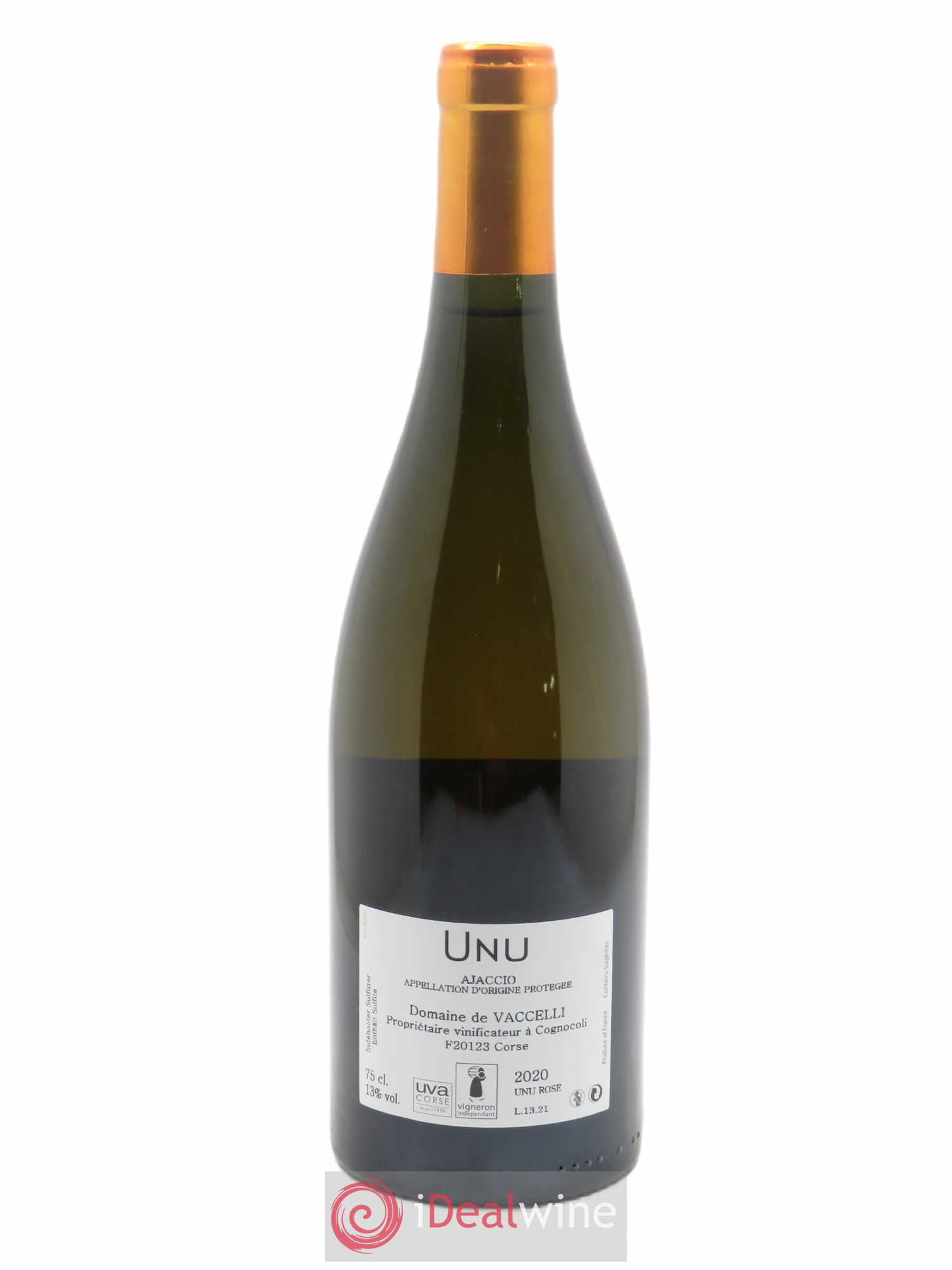 Ajaccio Unu Vaccelli 2020 - Lot de 1 bouteille - 1