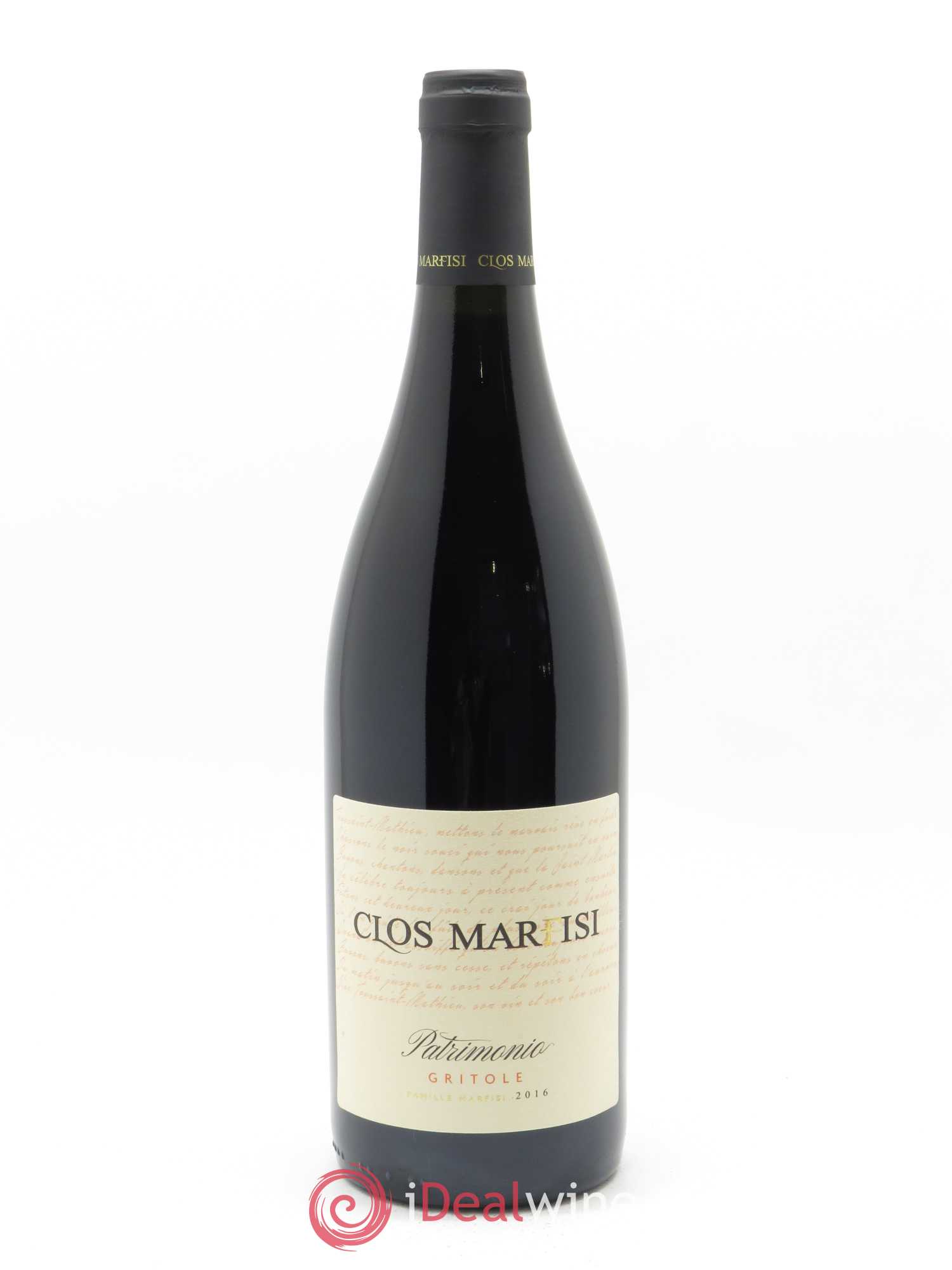 Patrimonio Gritole Nielluciu Clos Marfisi 2016 - Lot of 1 bottle - 0