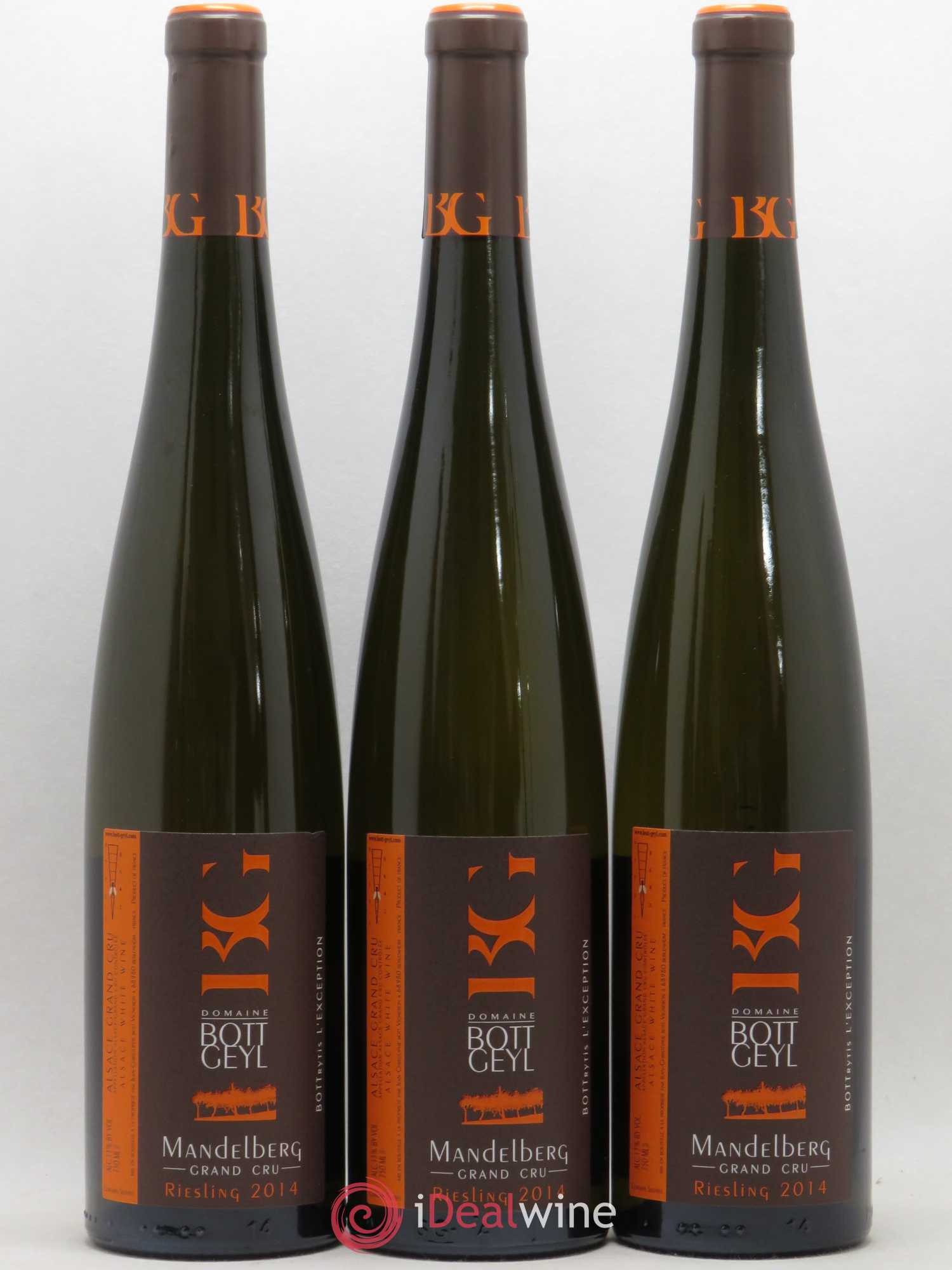 Alsace Riesling Grand Cru Mandelberg Bott-Geyl (Domaine) Bottrytis L'Exception (sans prix de réserve) 2014 - Posten von 6 Flaschen - 2