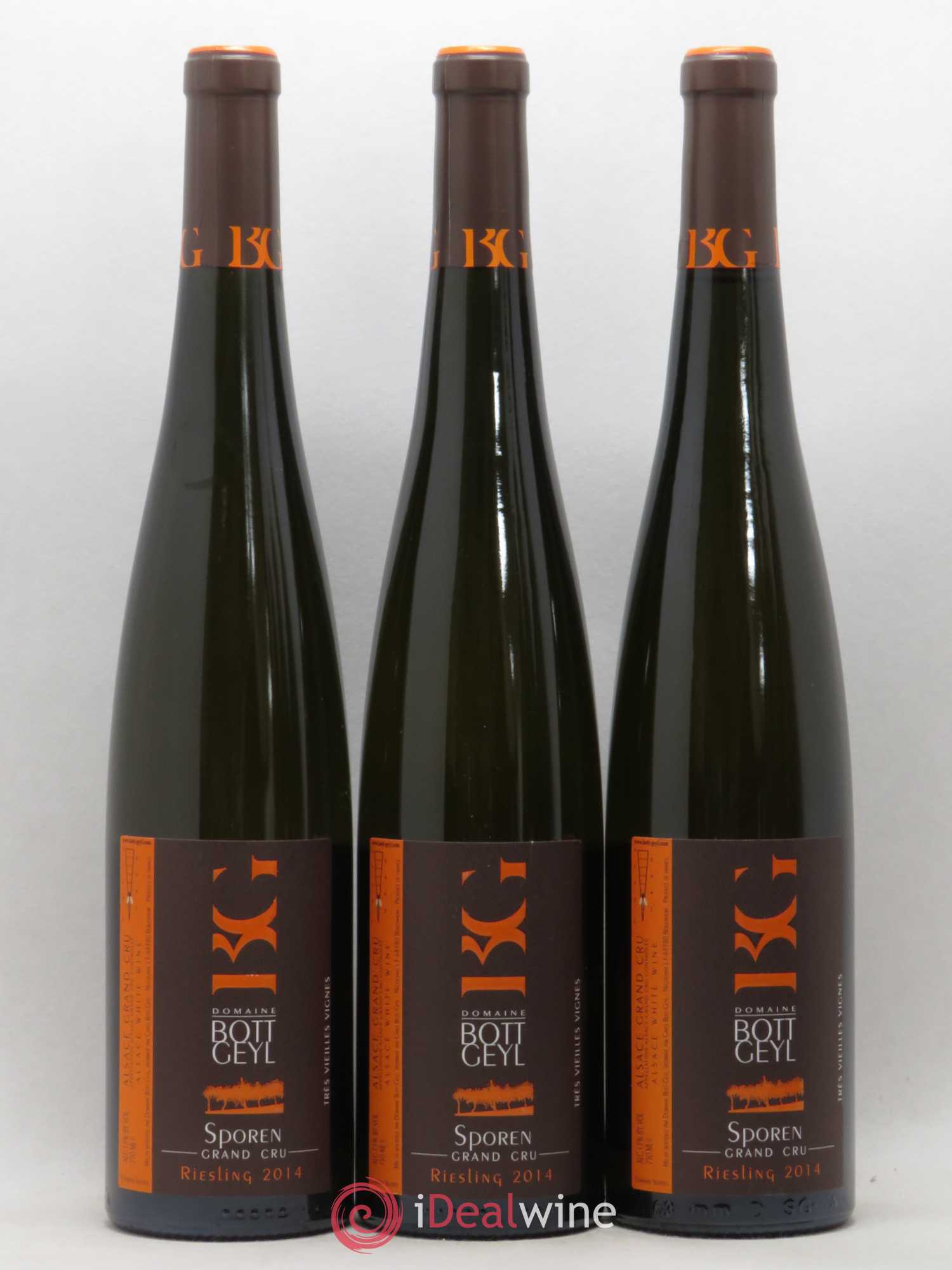 Alsace Riesling Très Vieilles Vignes Grand Cru Sporen Bott-Geyl (Domaine) Tres Vieilles vignes (sans prix de réserve) 2014 - Posten von 6 Flaschen - 1