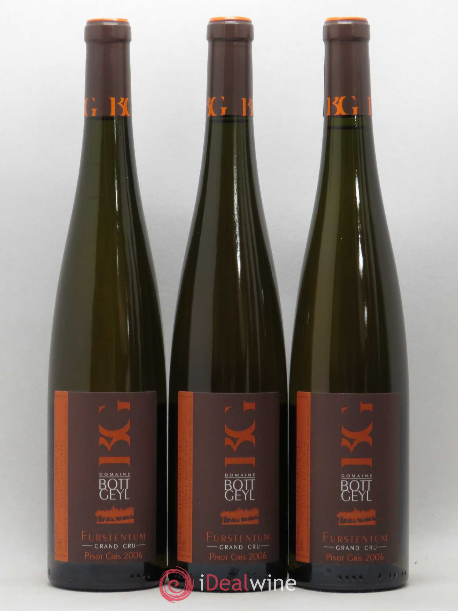 Alsace Pinot Gris Grand Cru Furstentum Bott-Geyl (Domaine)  (sans prix de réserve) 2006 - Lot de 6 bouteilles - 1