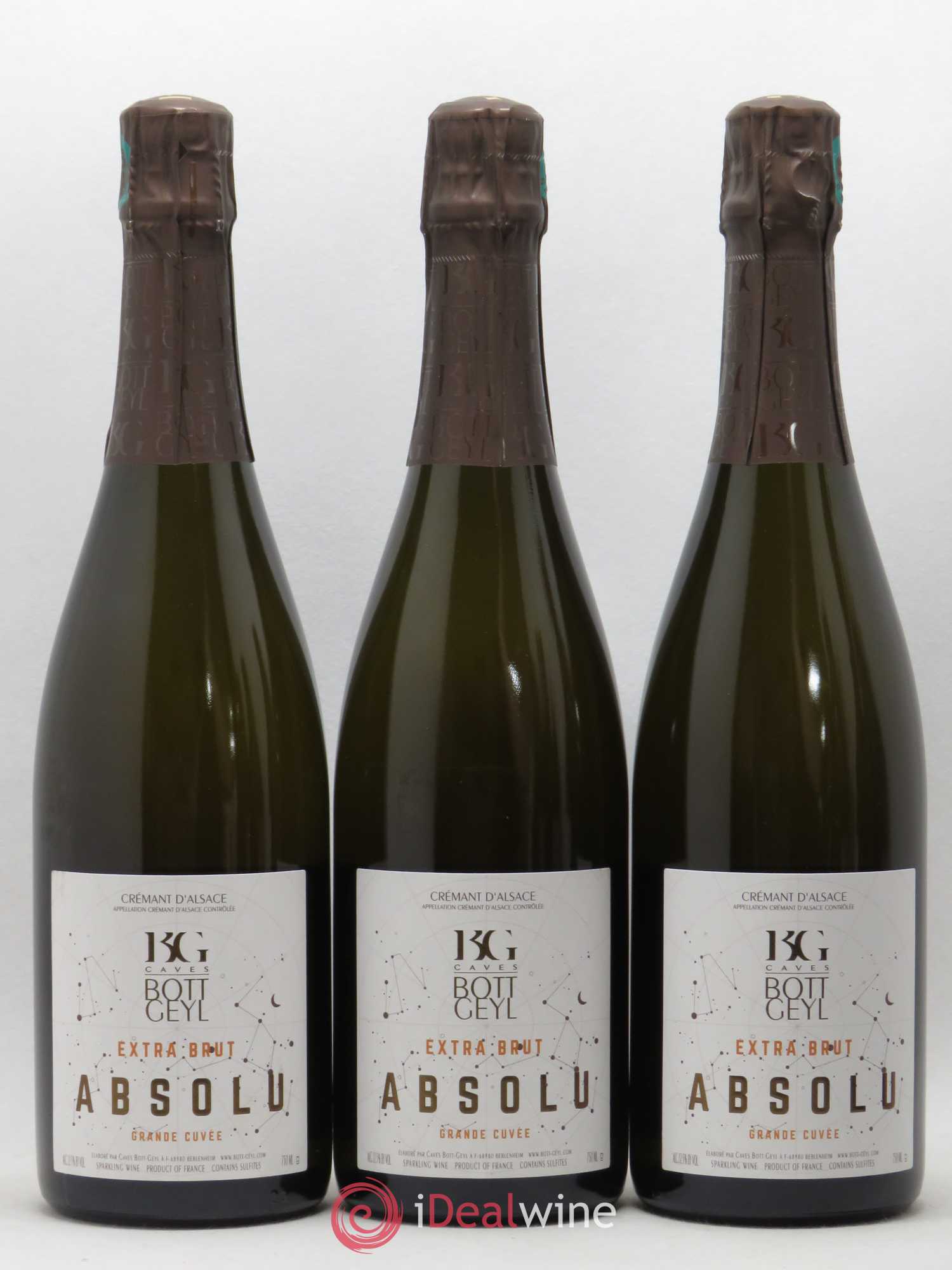 Crémant d'Alsace Extra-Brut Absolu Bott-Geyl (Domaine) Grande Cuvée  (sans prix de réserve) - Lot de 6 bouteilles - 1