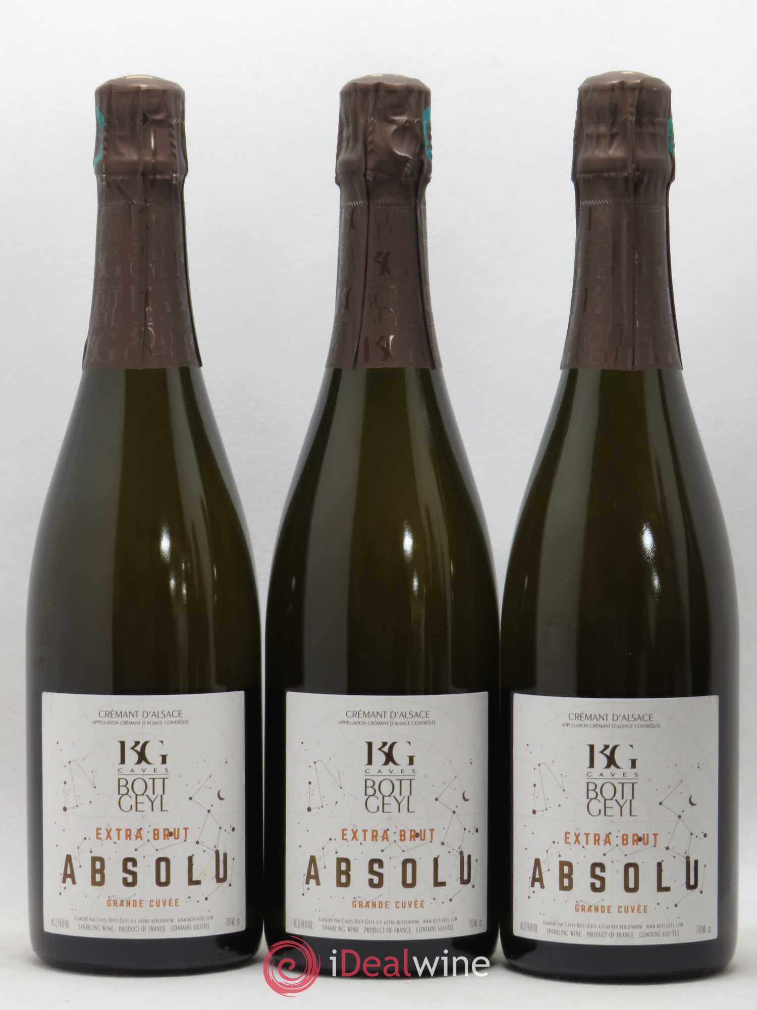 Crémant d'Alsace Extra-Brut Absolu Bott-Geyl (Domaine) Grande Cuvée  (sans prix de réserve) - Lot de 6 bouteilles - 2