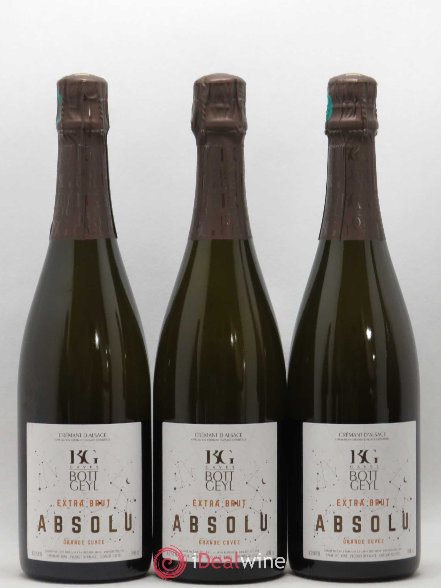 Crémant d'Alsace Extra-Brut Absolu Bott-Geyl (Domaine) Grande Cuvée  (sans prix de réserve) - Posten von 6 Flaschen - 1