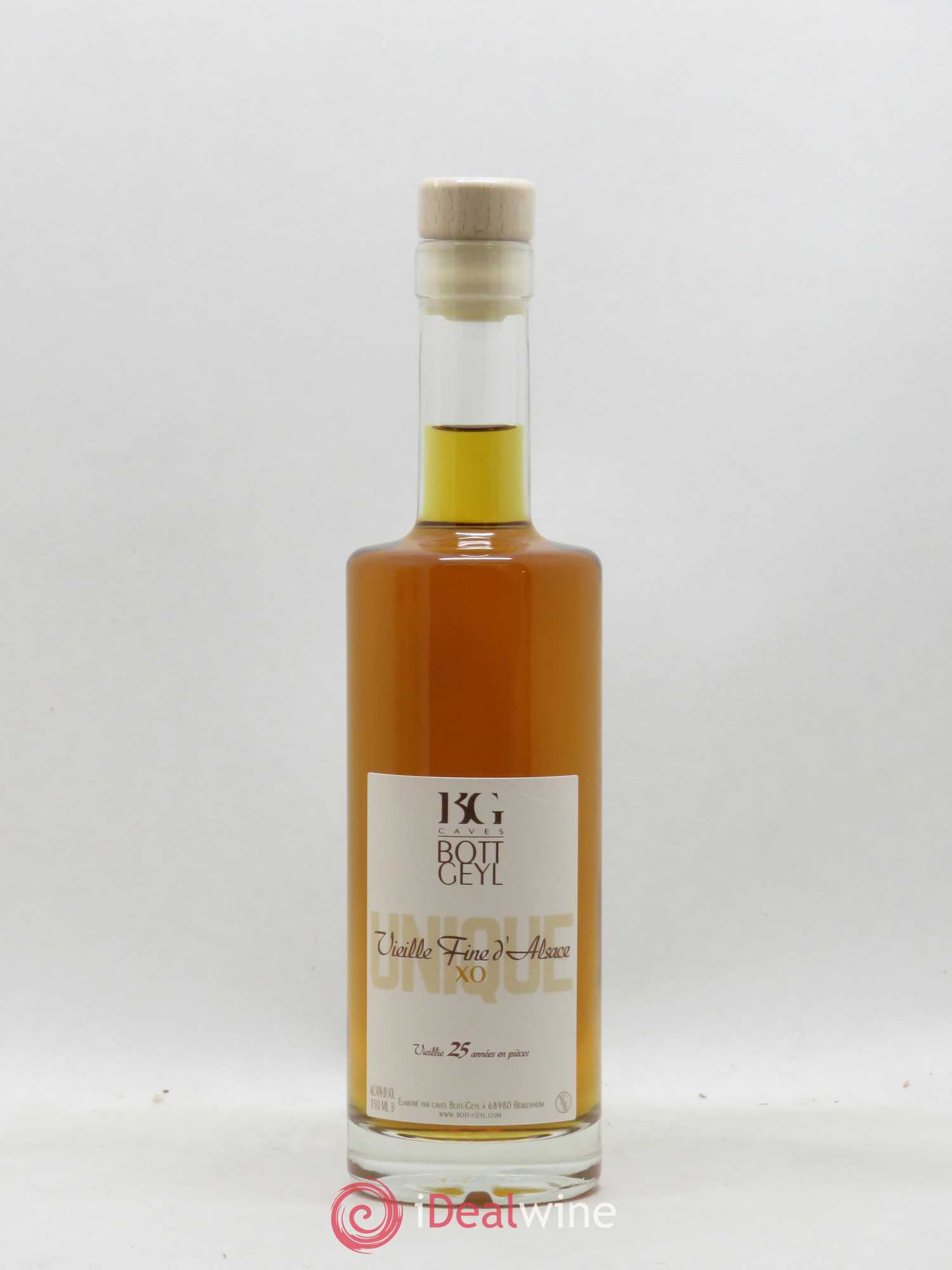 Vieille Fine d'Alsace 25 ans d'age Bott-Geyl (Domaine) Unique XO 35cl (sans prix de réserve) - Lot de 1 demi bouteille - 1