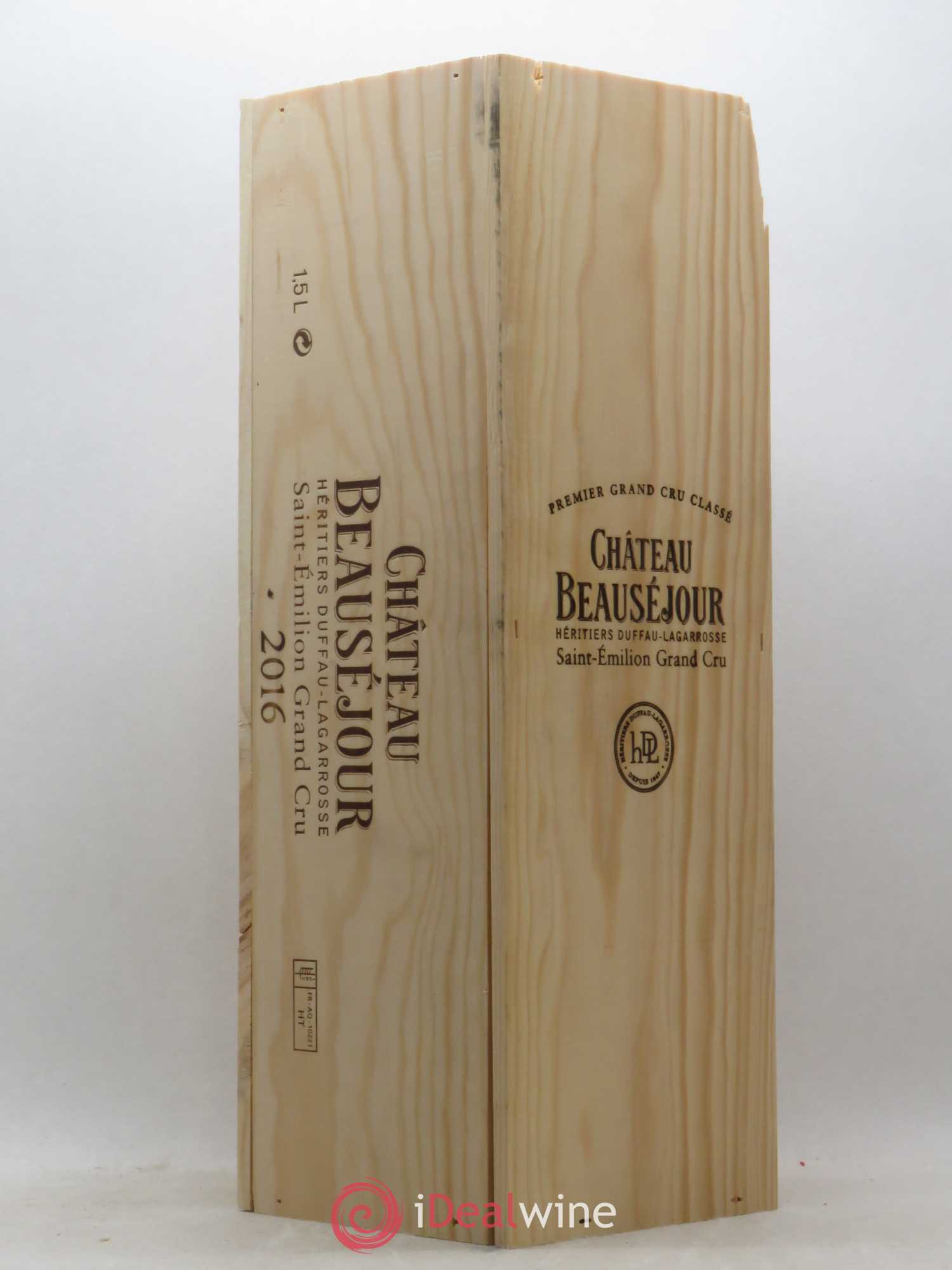 Château Beauséjour (Duffau-Lagarrosse) 1er Grand Cru Classé B  (sans prix de réserve) 2016 - Lot de 1 magnum - 3