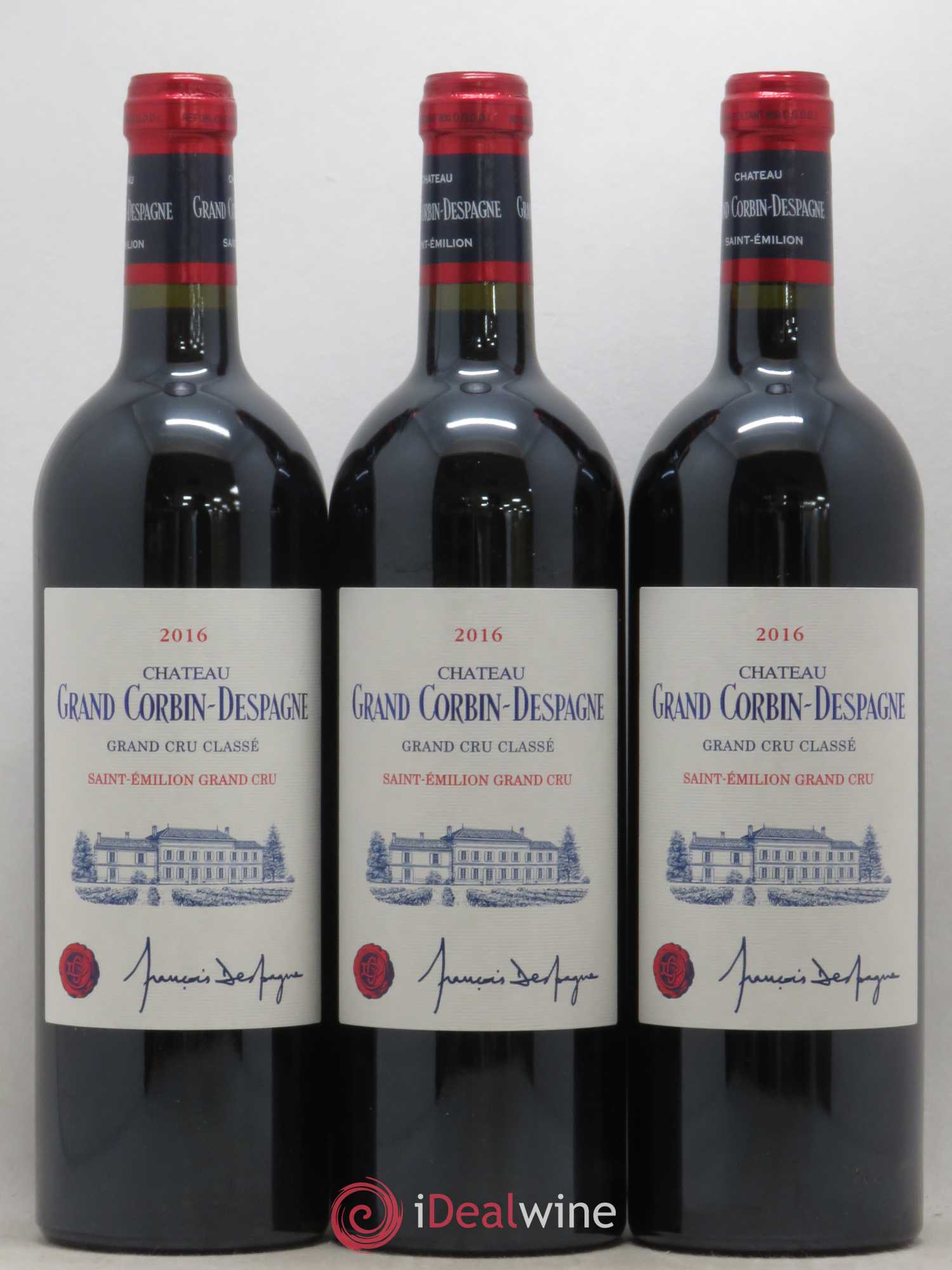 Château Grand Corbin Despagne Grand Cru Classé (sans prix de réserve) 2016 - Lot de 6 bouteilles - 2