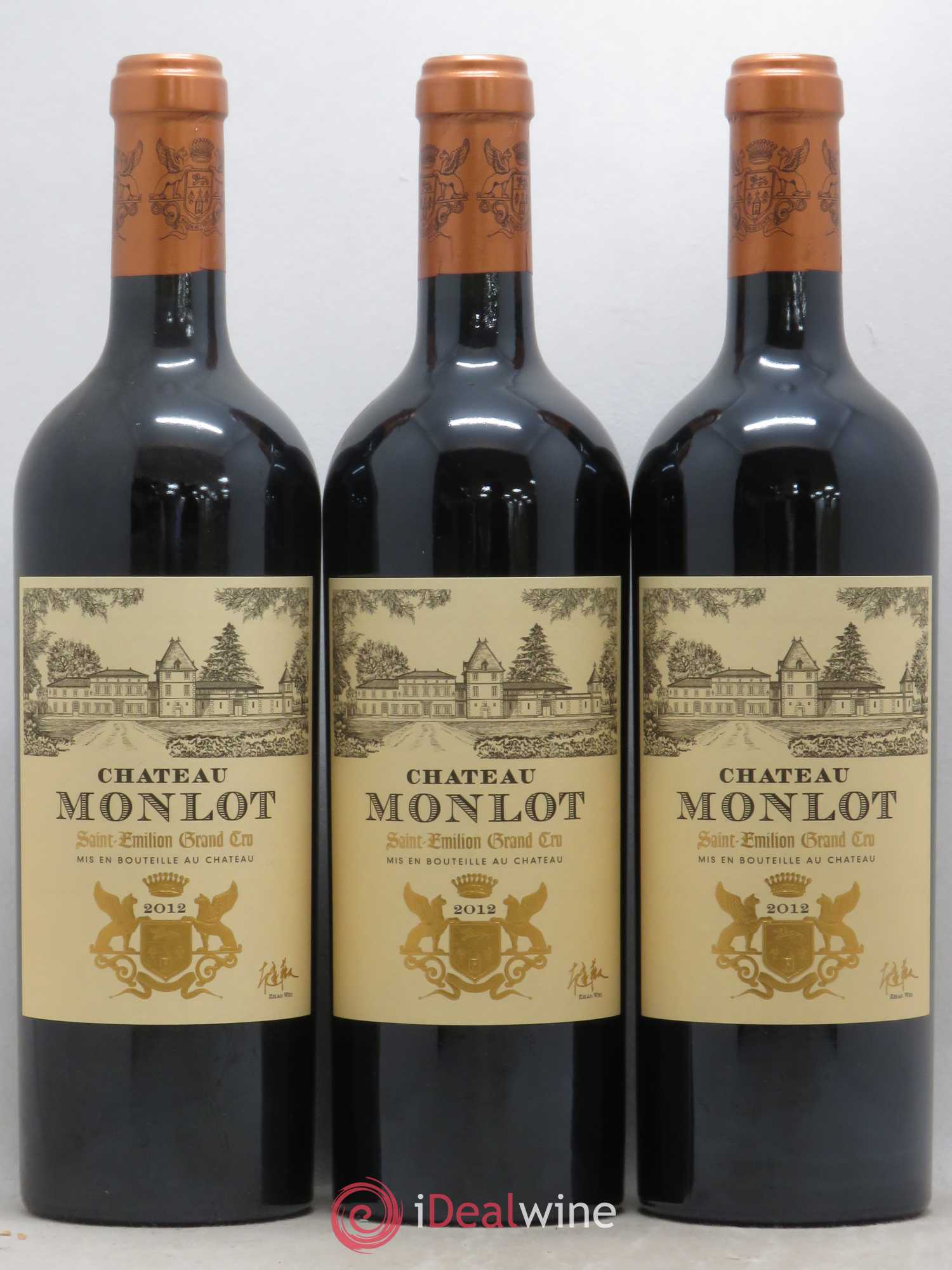 Château Monlot Grand Cru  (no reserve) 2012 - Lot of 6 bottles - 1