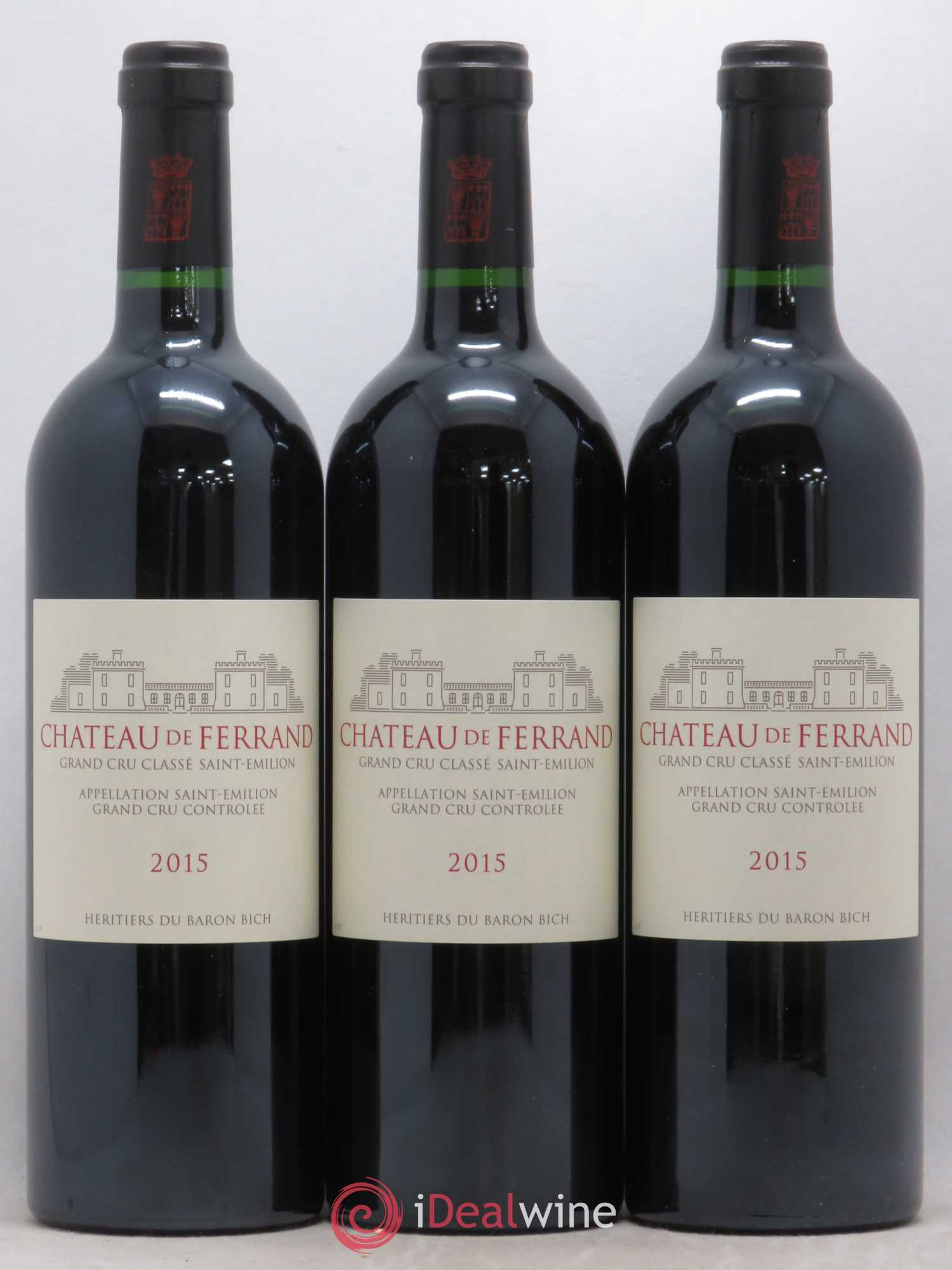 Château de Ferrand Grand Cru Classé (sans prix de réserve) 2015 - Lot de 12 bouteilles - 1