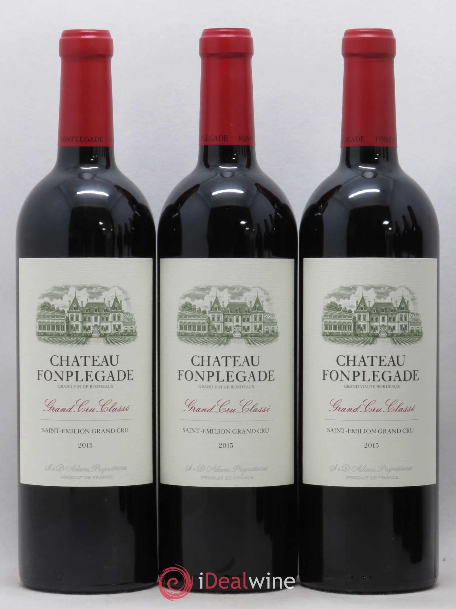 Château Fonplegade Grand Cru Classé (sans prix de réserve) 2015 - Lot de 6 bouteilles - 1