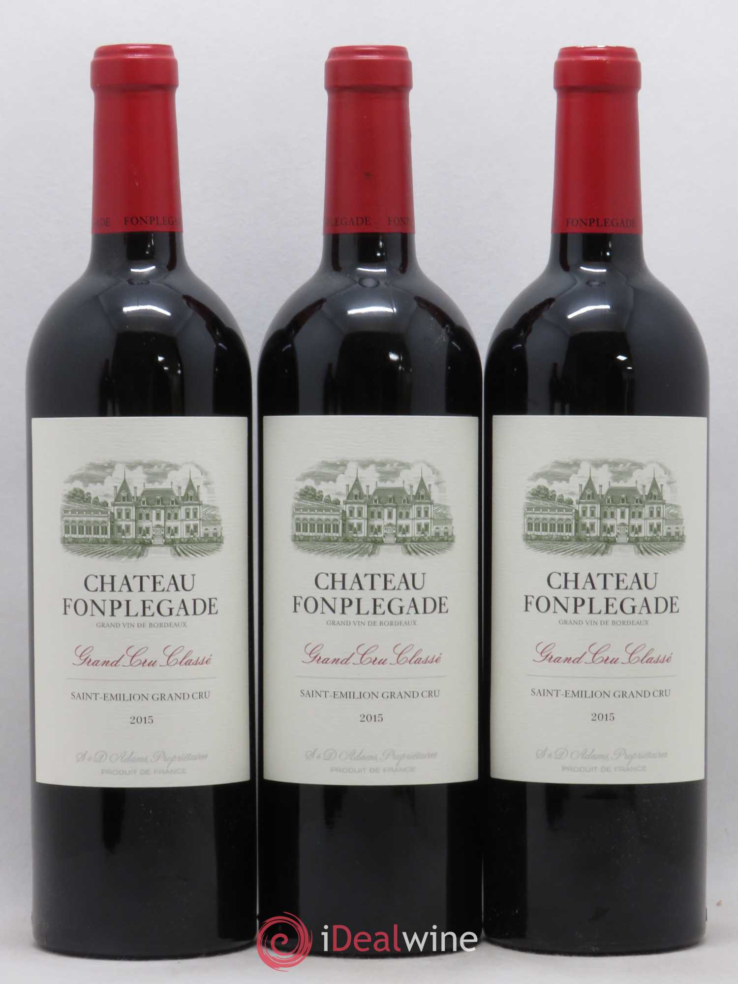 Château Fonplegade Grand Cru Classé (sans prix de réserve) 2015 - Lot de 6 bouteilles - 2