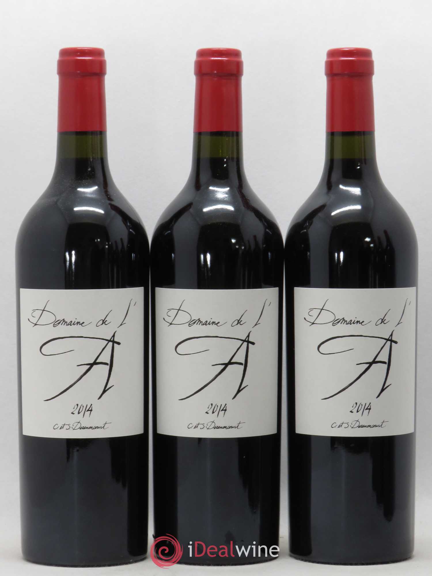 Domaine de l'A (sans prix de réserve) 2014 - Lot de 6 bouteilles - 1
