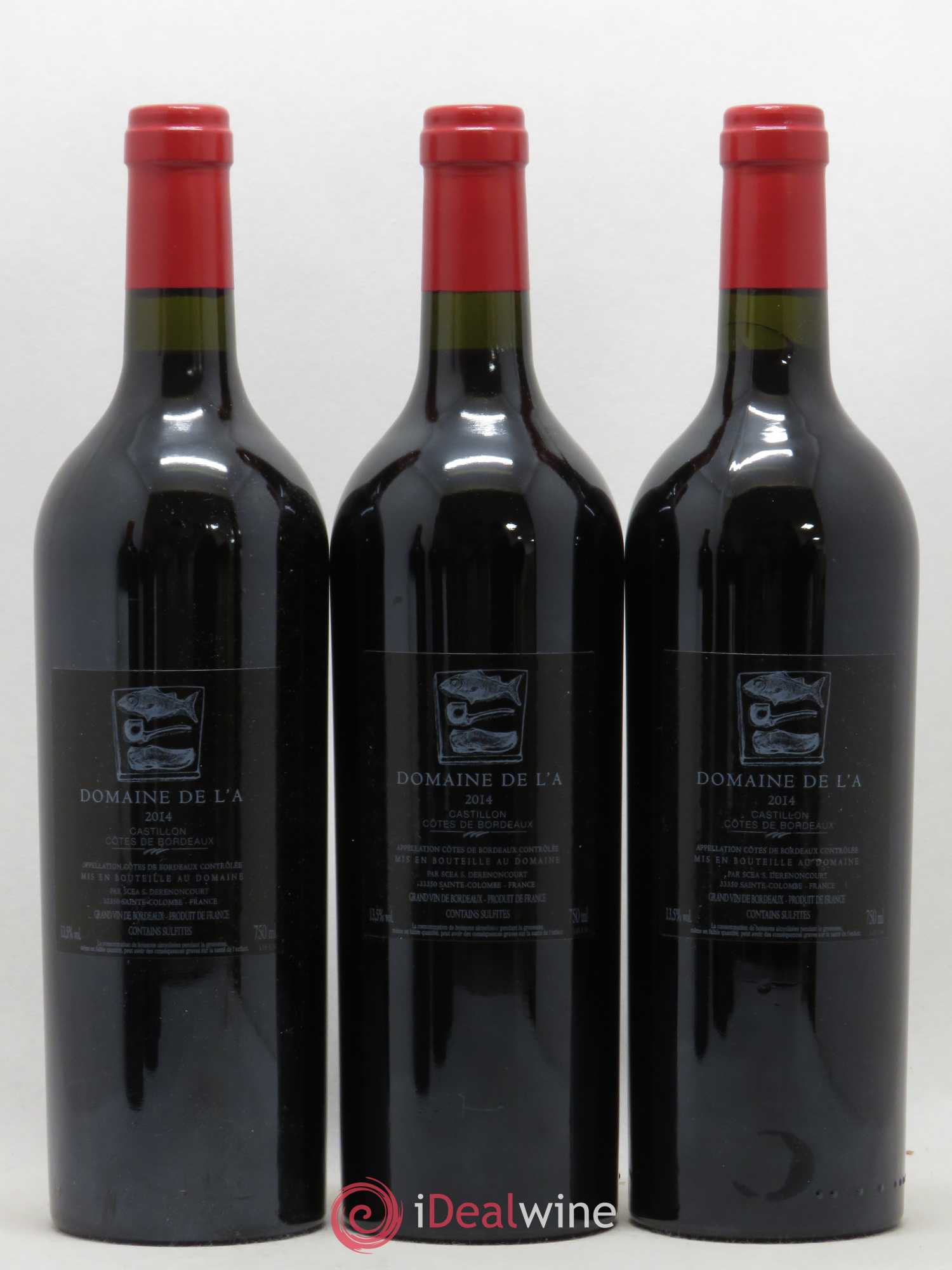 Domaine de l'A (sans prix de réserve) 2014 - Lot de 6 bouteilles - 4