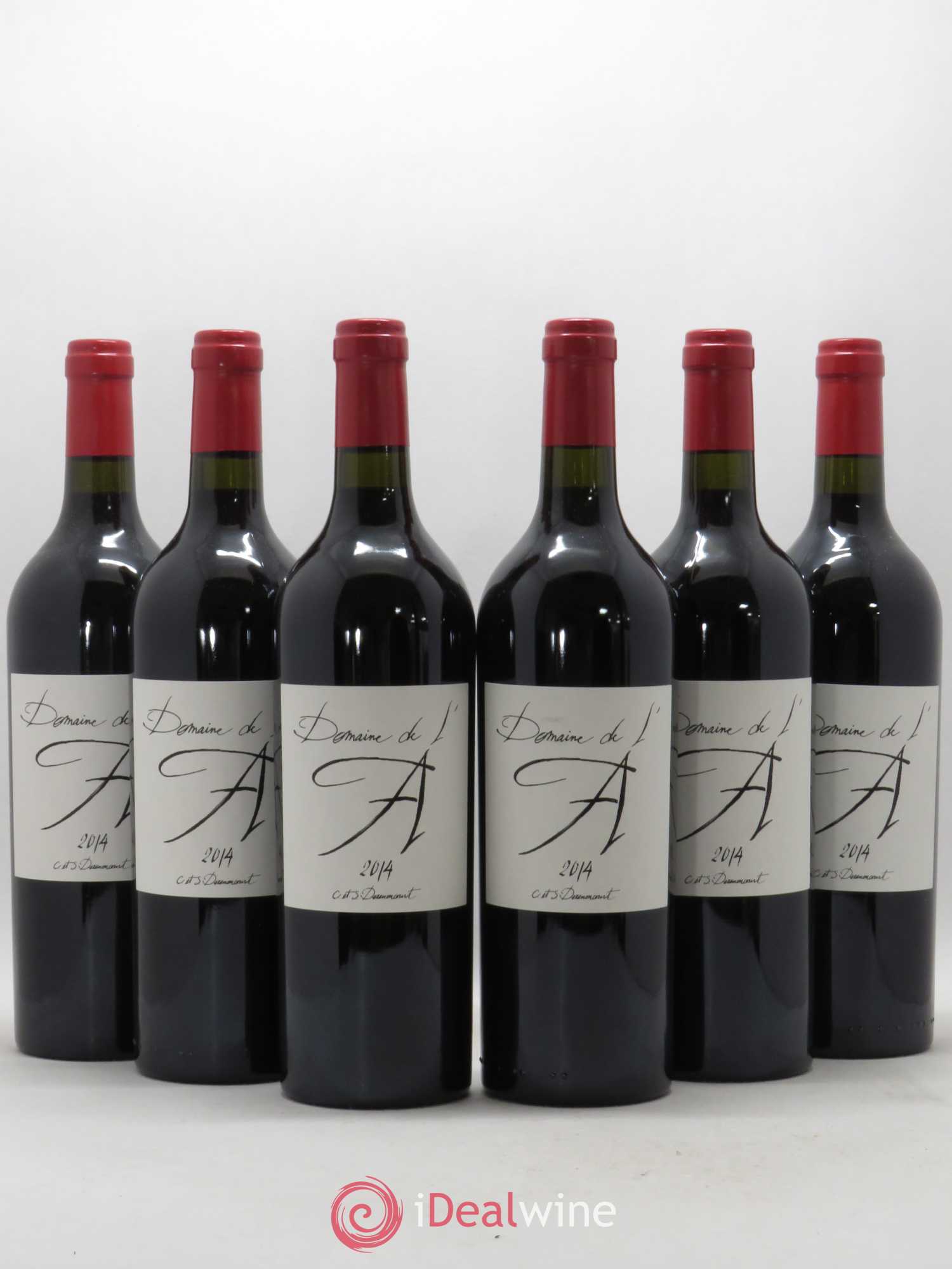 Domaine de l'A (sans prix de réserve) 2014 - Lot de 6 bouteilles - 0