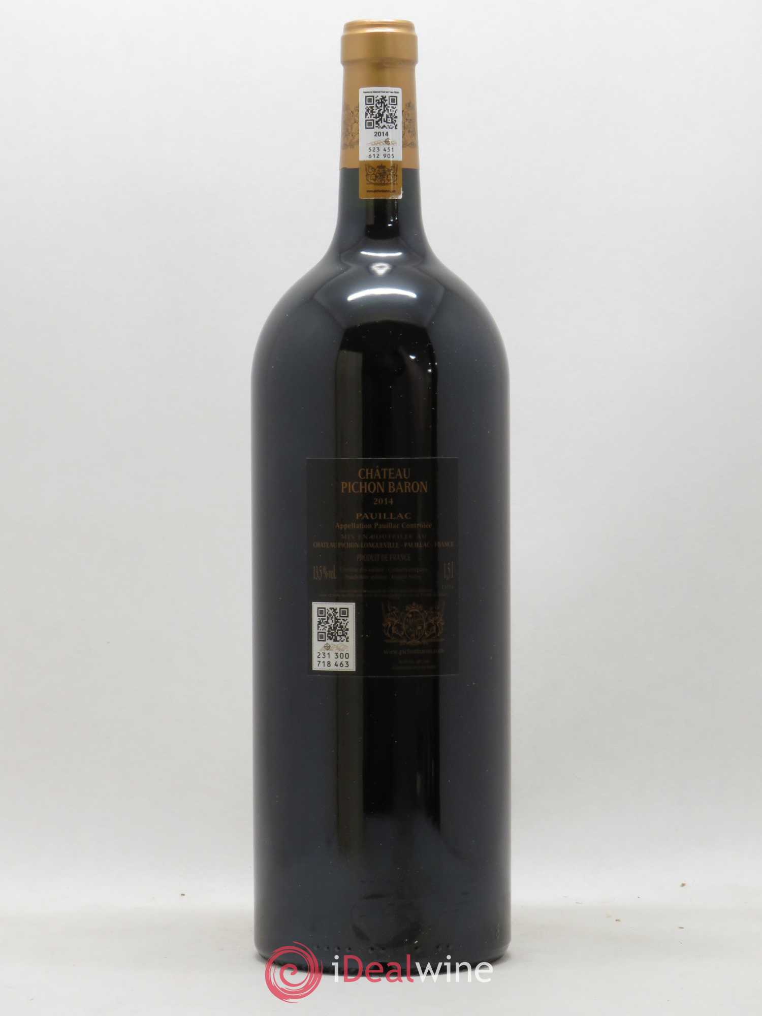 Pichon Longueville Baron 2ème Grand Cru Classé  (sans prix de réserve) 2014 - Lot de 1 magnum - 2
