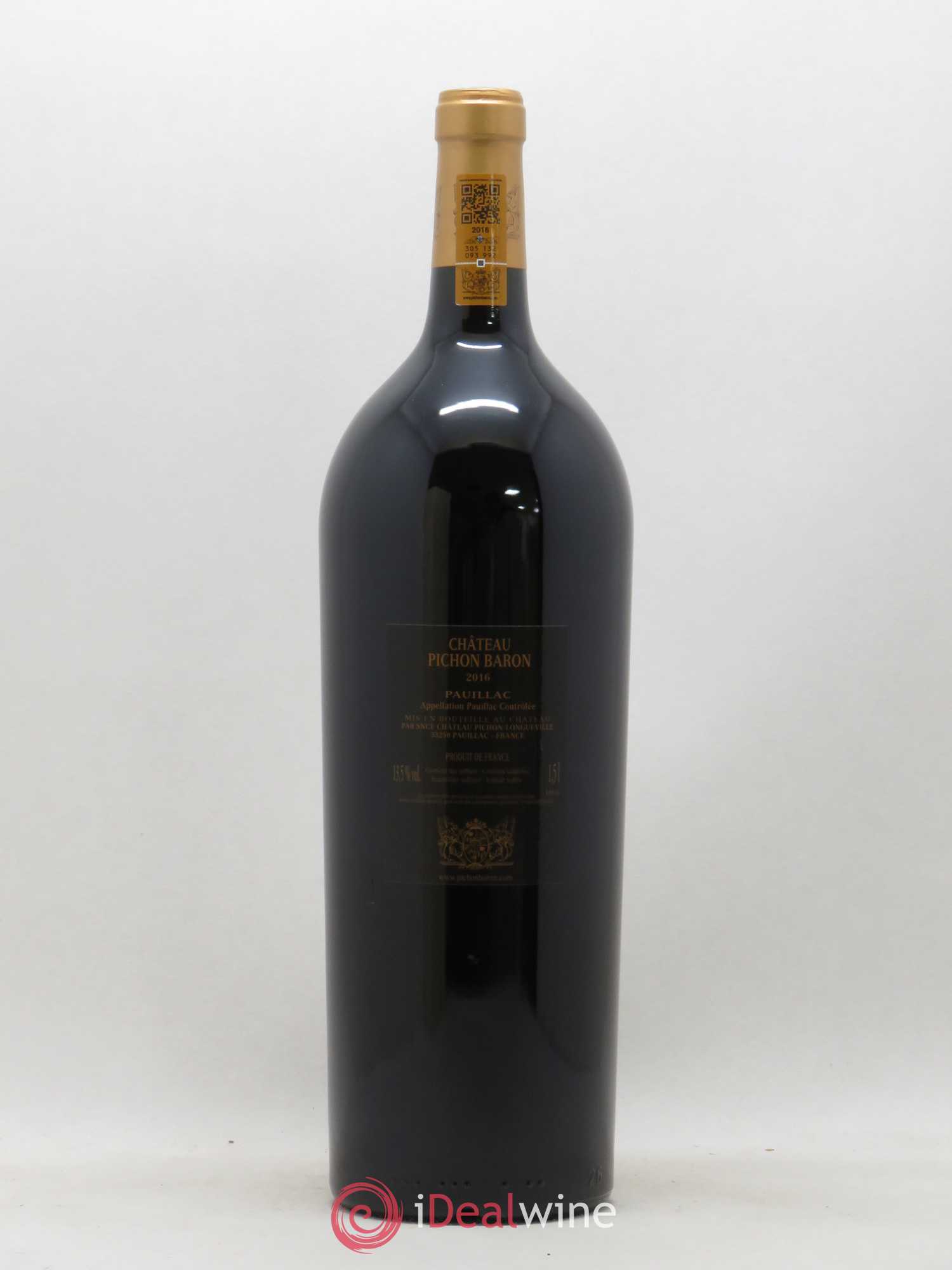 Pichon Longueville Baron 2ème Grand Cru Classé (sans prix de réserve) 2016 - Lot de 1 magnum - 2