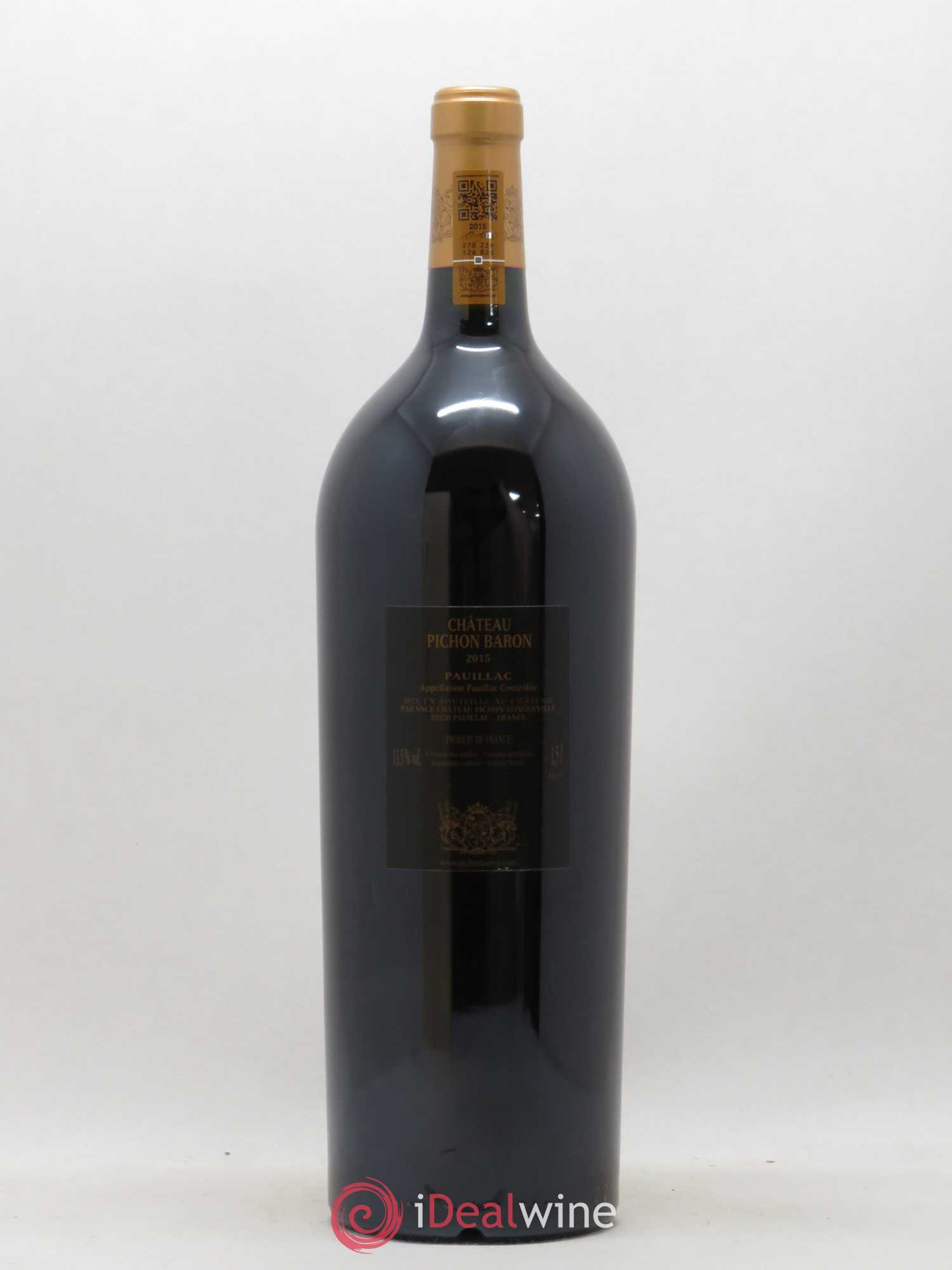 Pichon Longueville Baron 2ème Grand Cru Classé  (sans prix de réserve) 2015 - Lot de 1 magnum - 2
