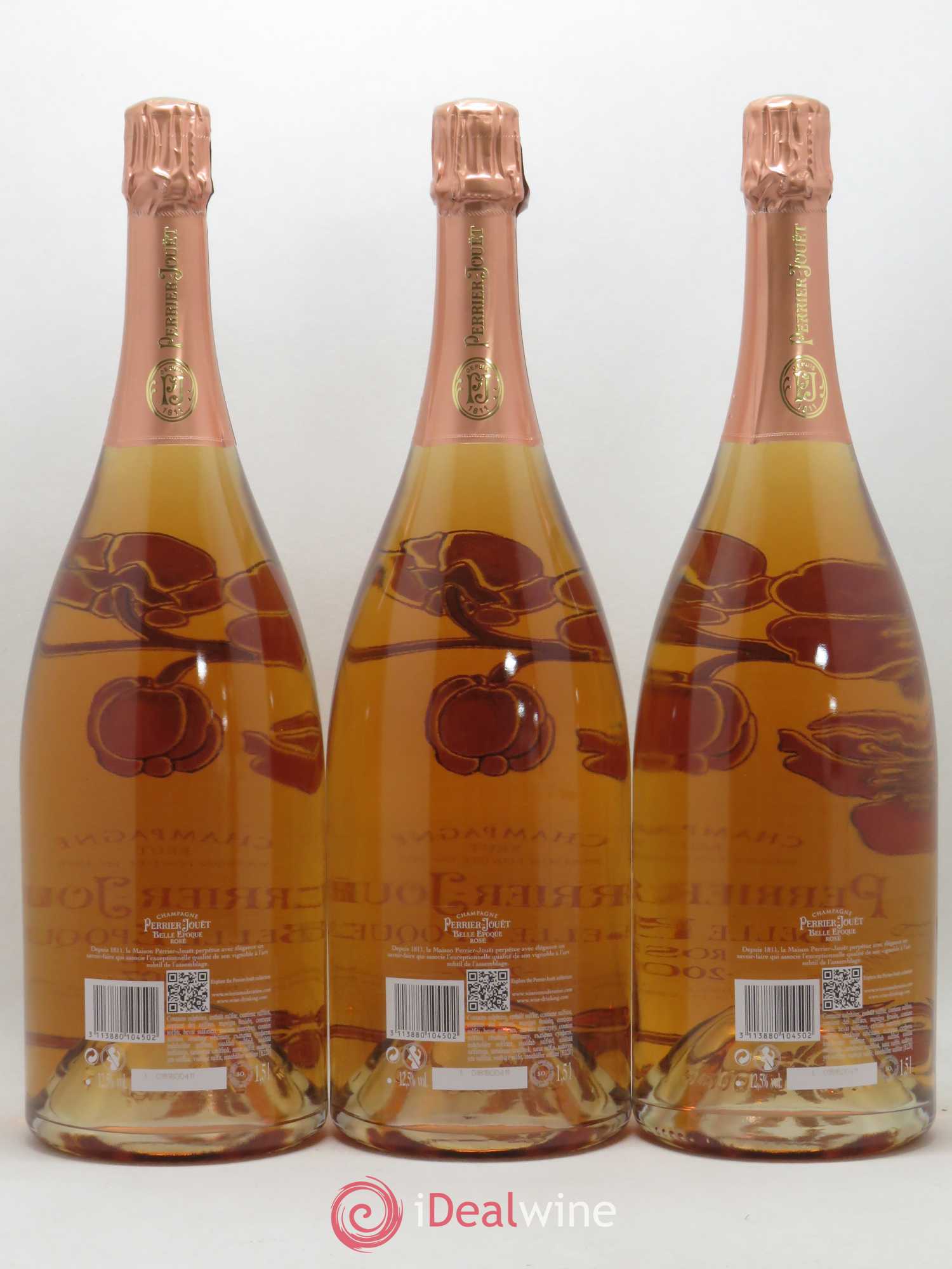 Cuvée Belle Epoque Perrier-Jouët (sans prix de réserve) 2007 - Lot de 3 magnums - 1
