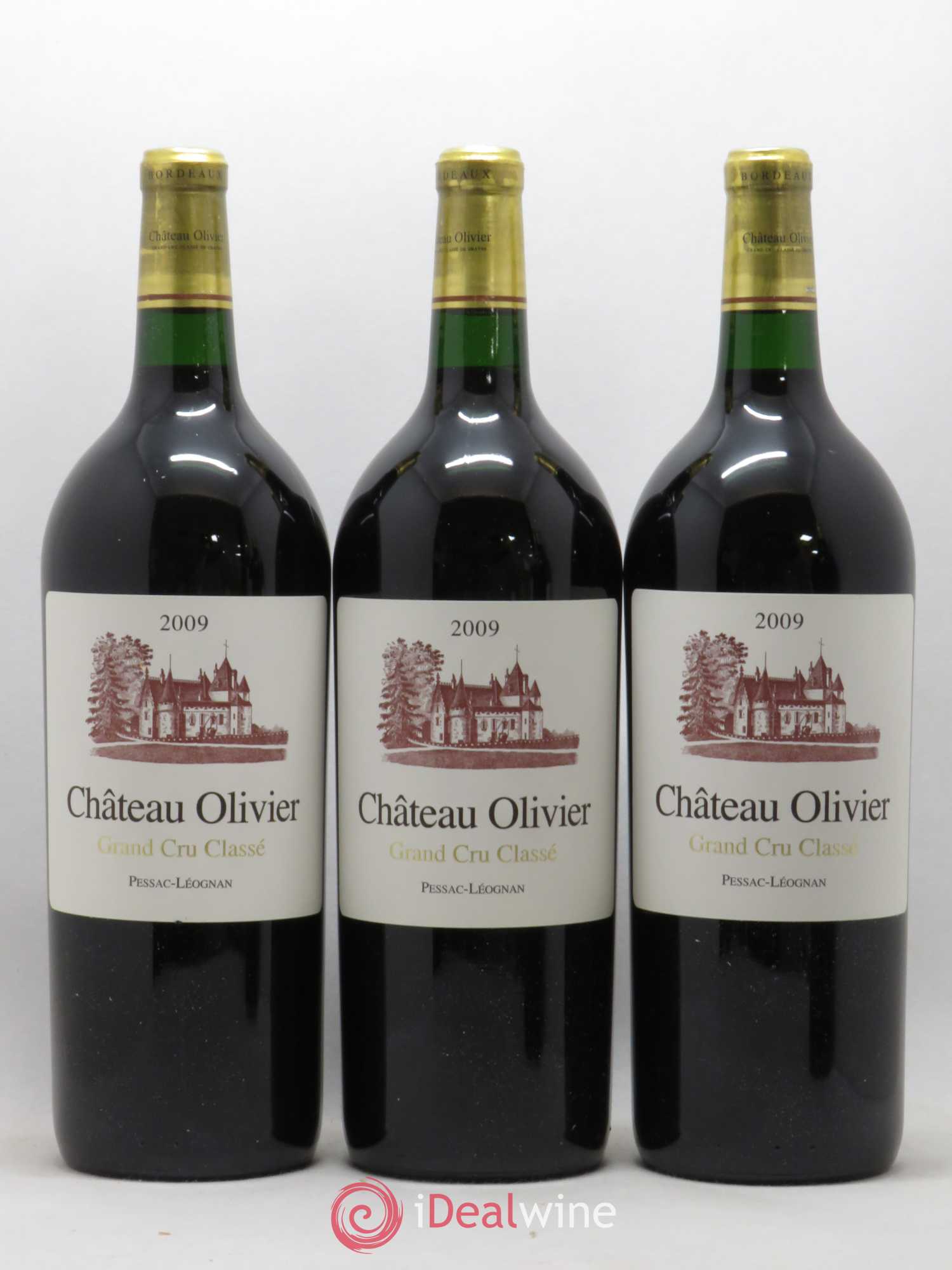 Château Olivier Cru Classé de Graves  (sans prix de réserve) 2009 - Lot de 6 magnums - 1
