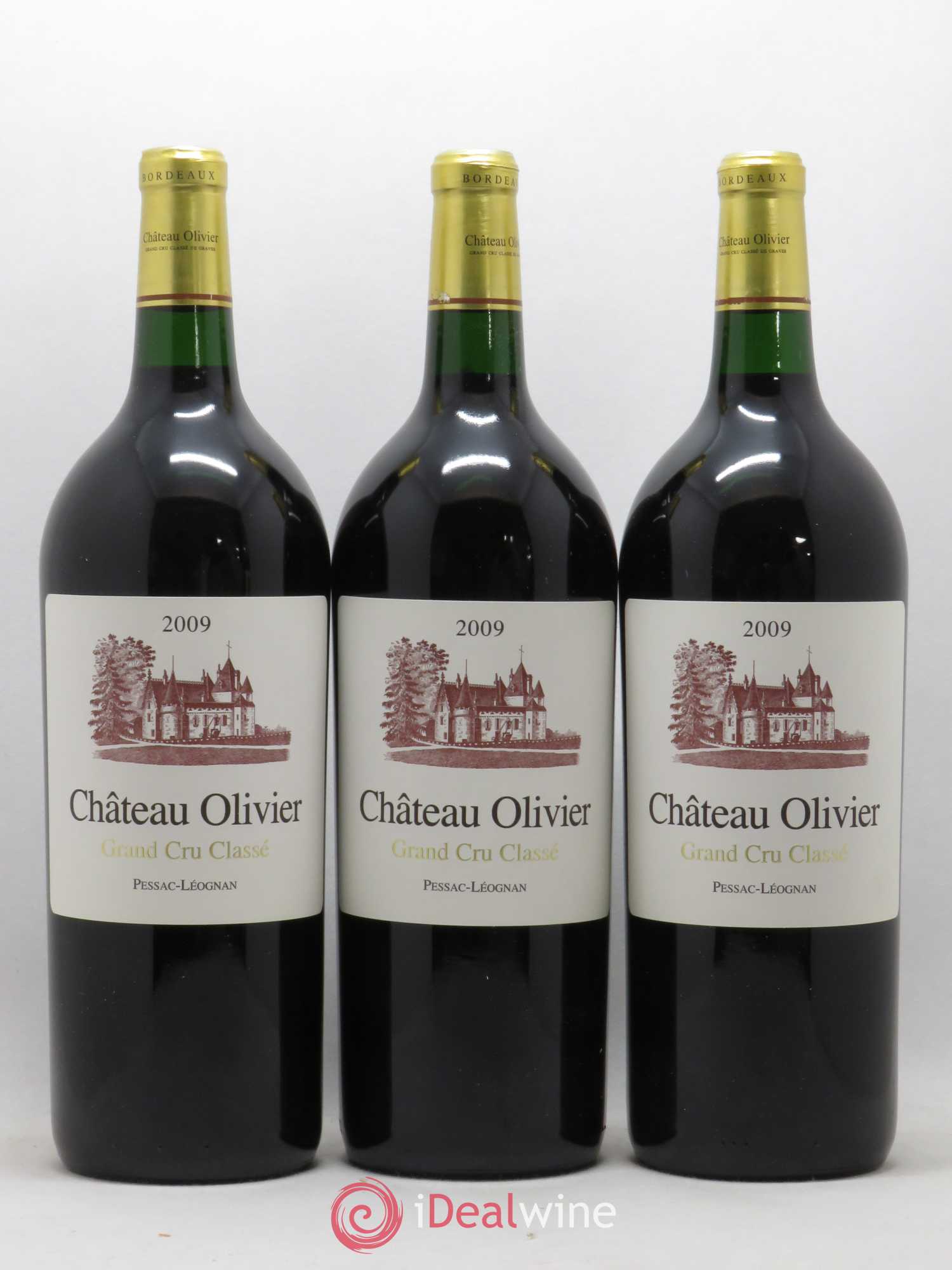 Château Olivier Cru Classé de Graves  (sans prix de réserve) 2009 - Lot de 6 magnums - 2