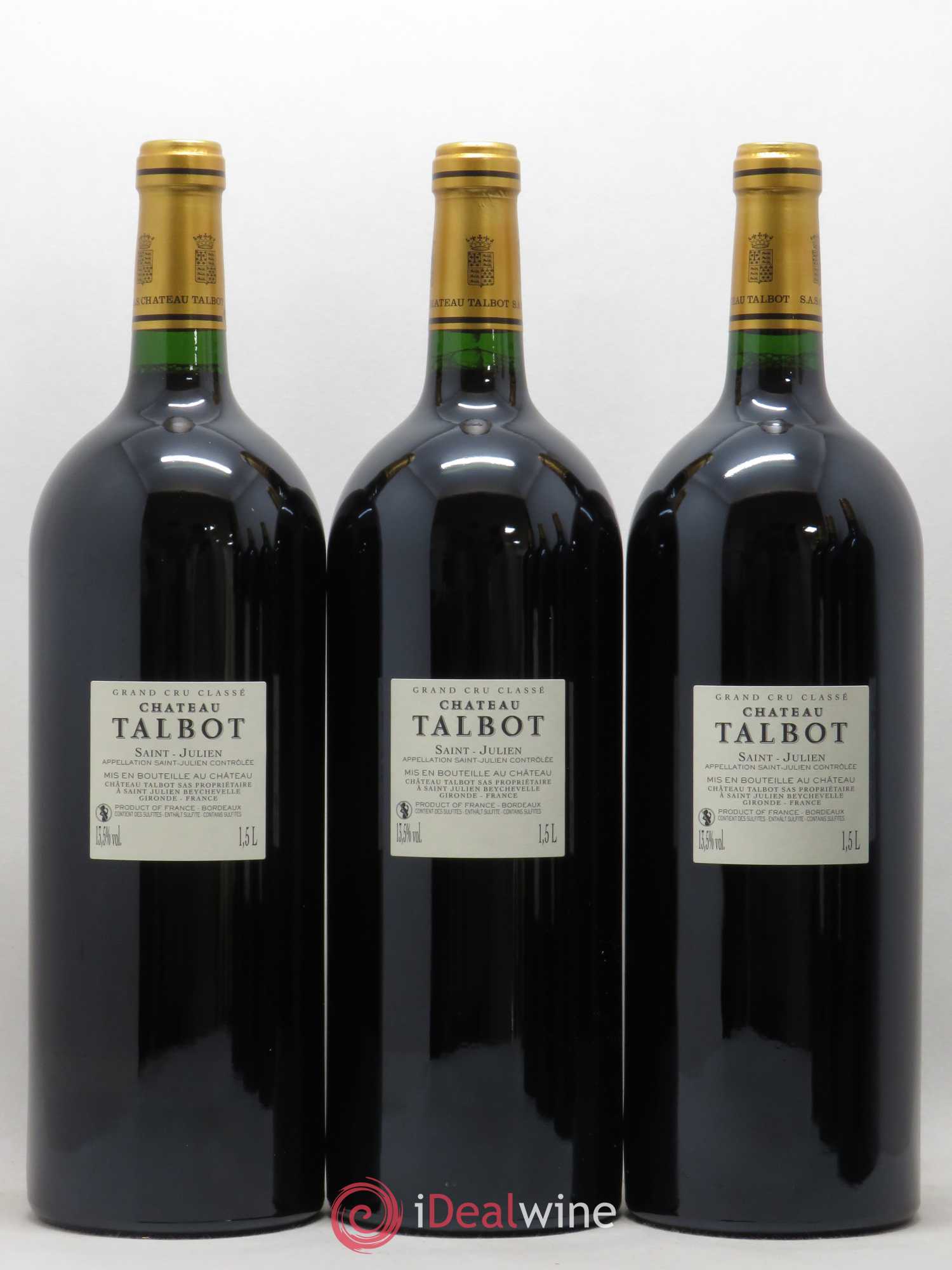 Château Talbot 4ème Grand Cru Classé (sans prix de réserve) 2010 - Lot de 6 magnums - 2