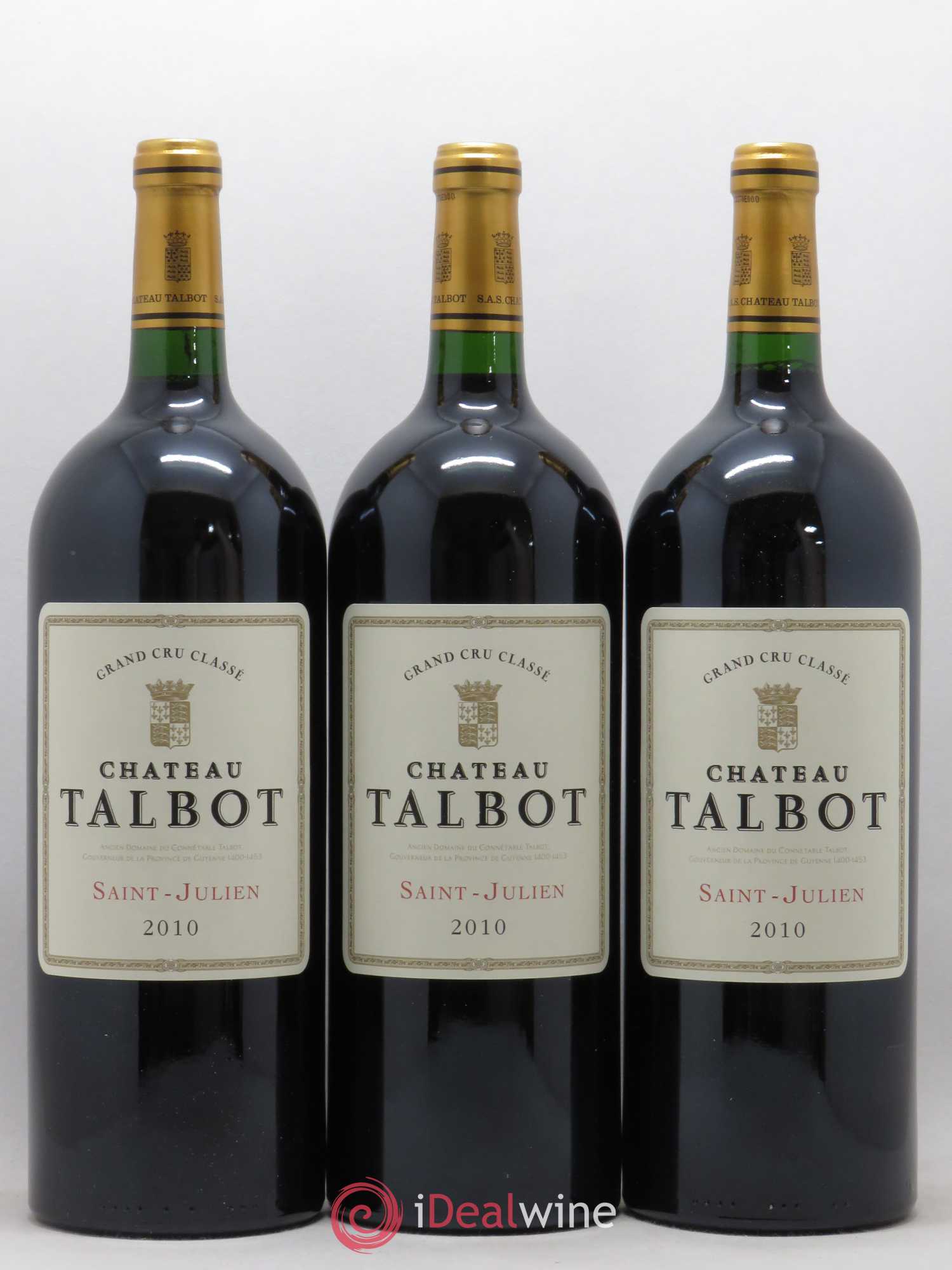 Château Talbot 4ème Grand Cru Classé (sans prix de réserve) 2010 - Lot de 6 magnums - 3