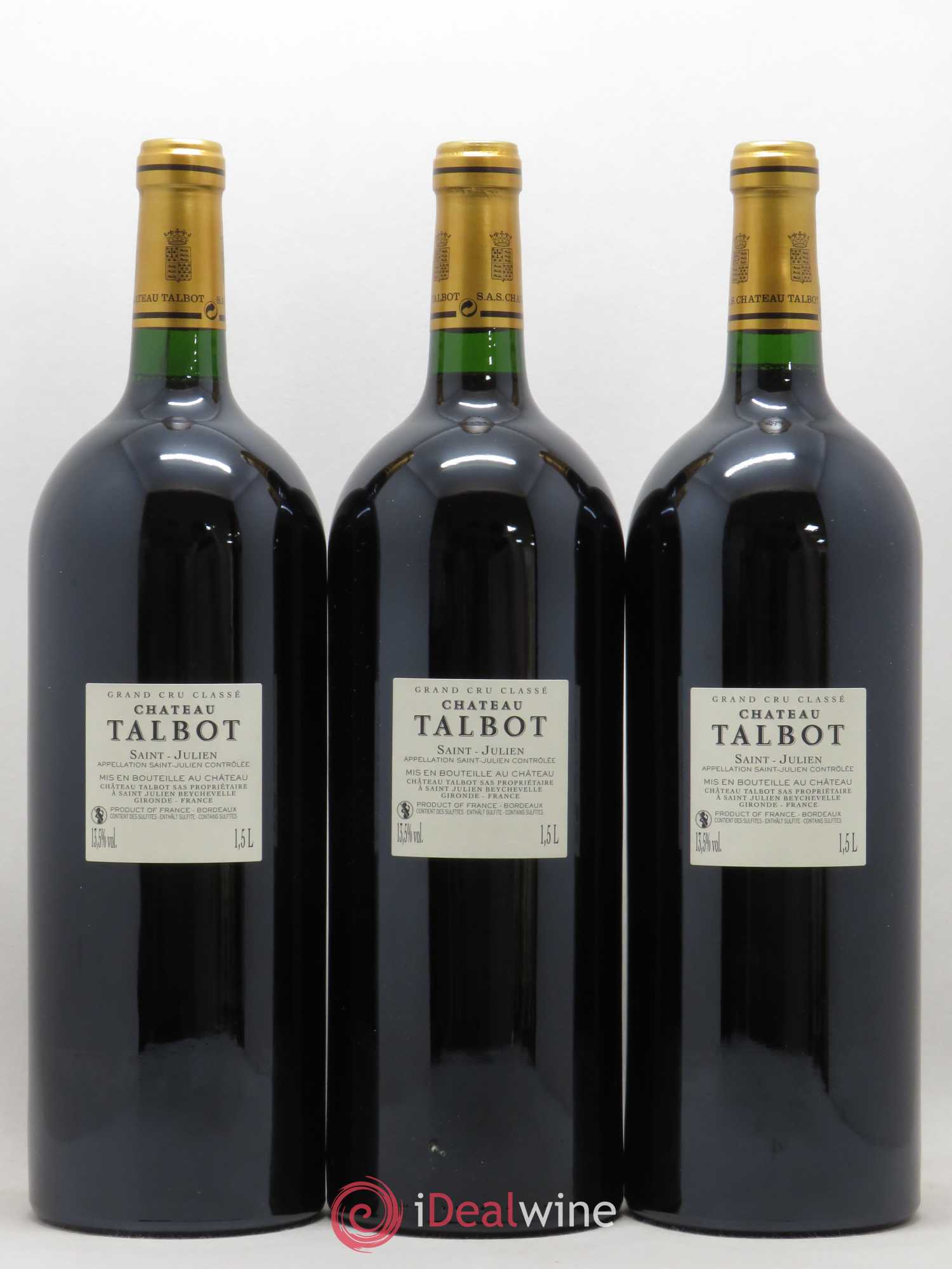 Château Talbot 4ème Grand Cru Classé (sans prix de réserve) 2010 - Lot de 6 magnums - 4