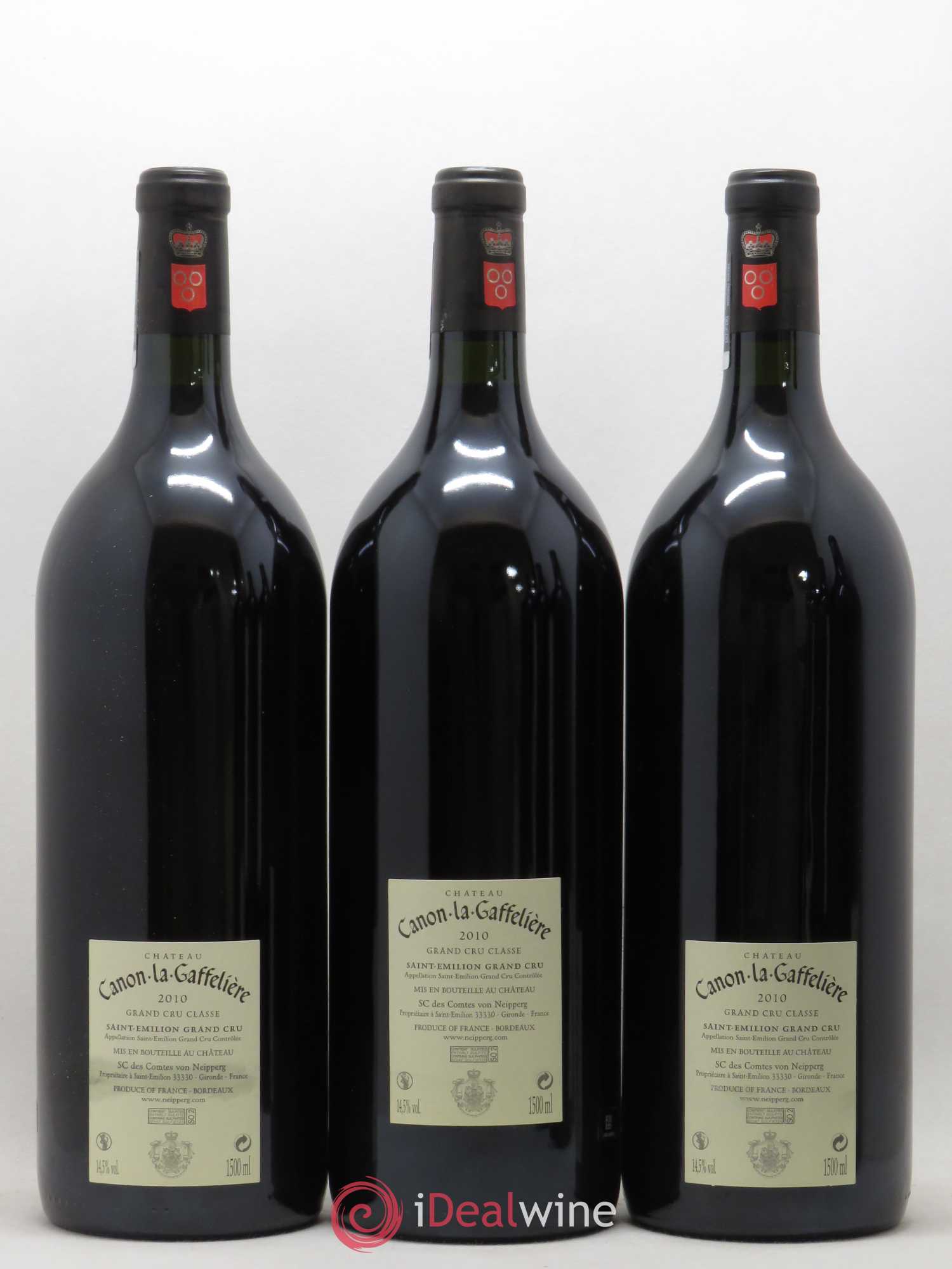 Château Canon la Gaffelière 1er Grand Cru Classé B (sans prix de réserve) 2010 - Lot de 6 magnums - 2