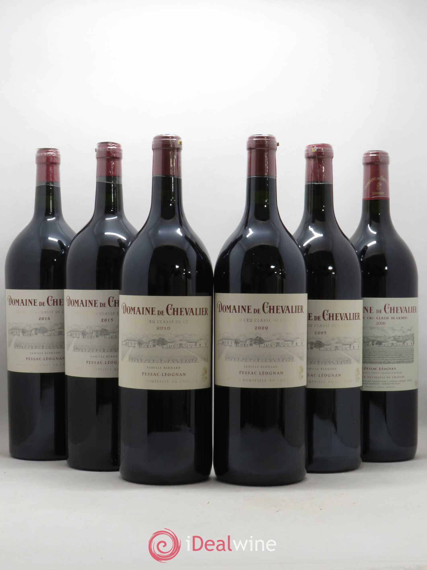 Domaine de Chevalier Cru Classé de Graves Verticale 2000 - 2005 - 2009 - 2010 - 2015 - 2016 (sans prix de réserve) - Posten von 6 Magnum - 0
