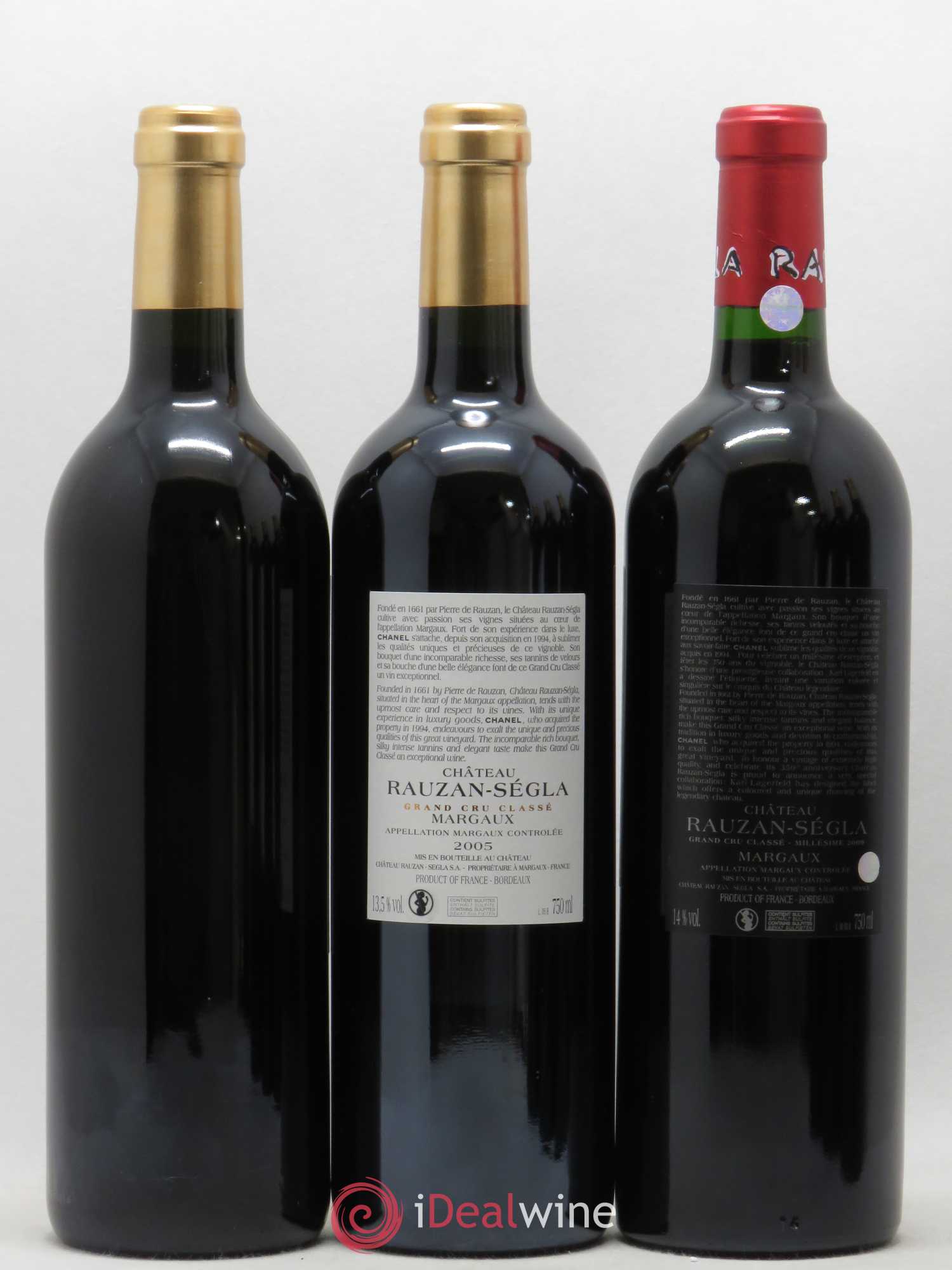 Château Rauzan Ségla Grand Cru Classé Verticale 2000 - 2005 - 2009 - 2010 - 2015 - 2016 (sans prix de réserve) (sans prix de réserve) - Posten von 6 Flaschen - 2