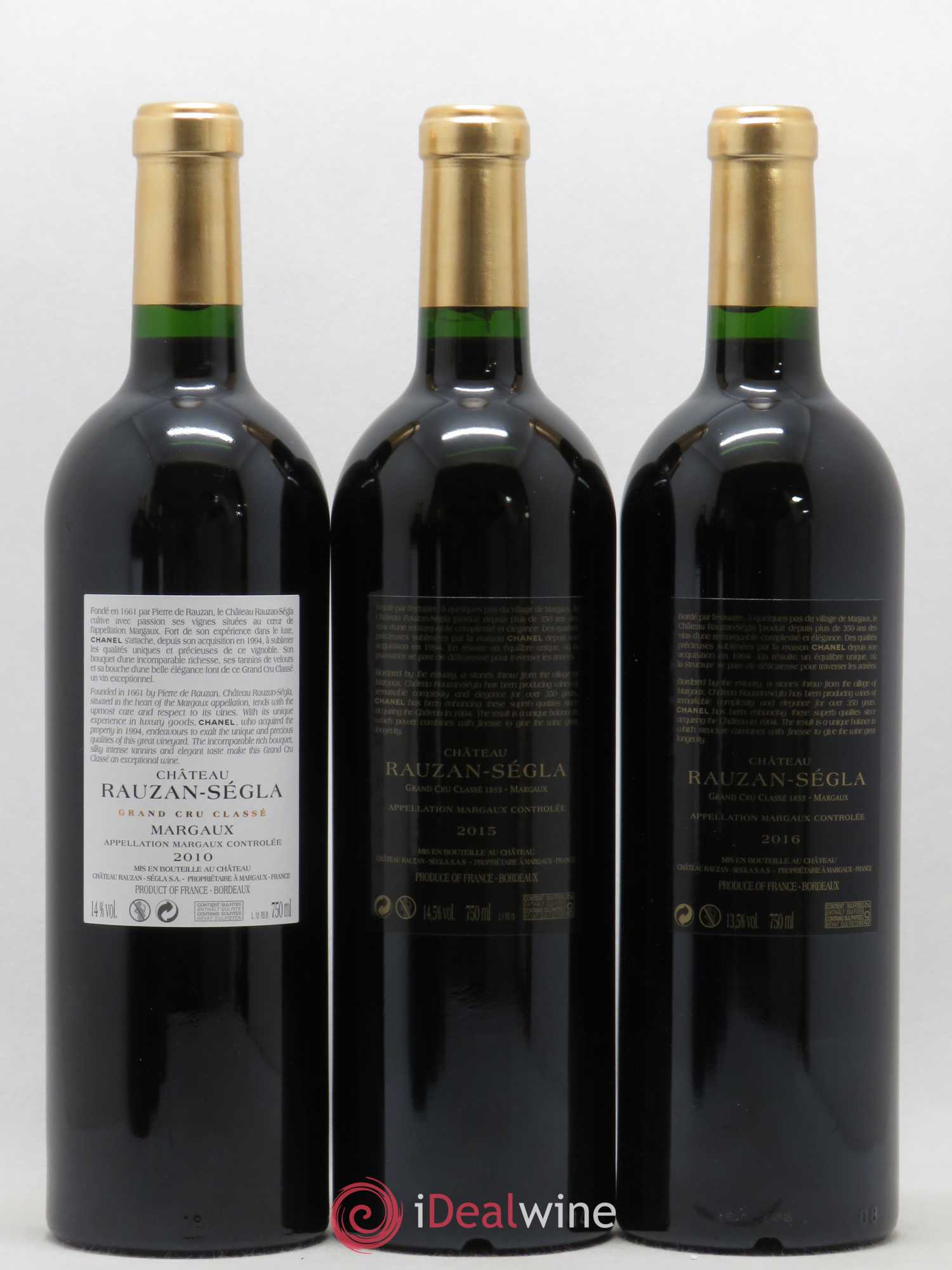 Château Rauzan Ségla Grand Cru Classé Verticale 2000 - 2005 - 2009 - 2010 - 2015 - 2016 (sans prix de réserve) (sans prix de réserve) - Posten von 6 Flaschen - 4