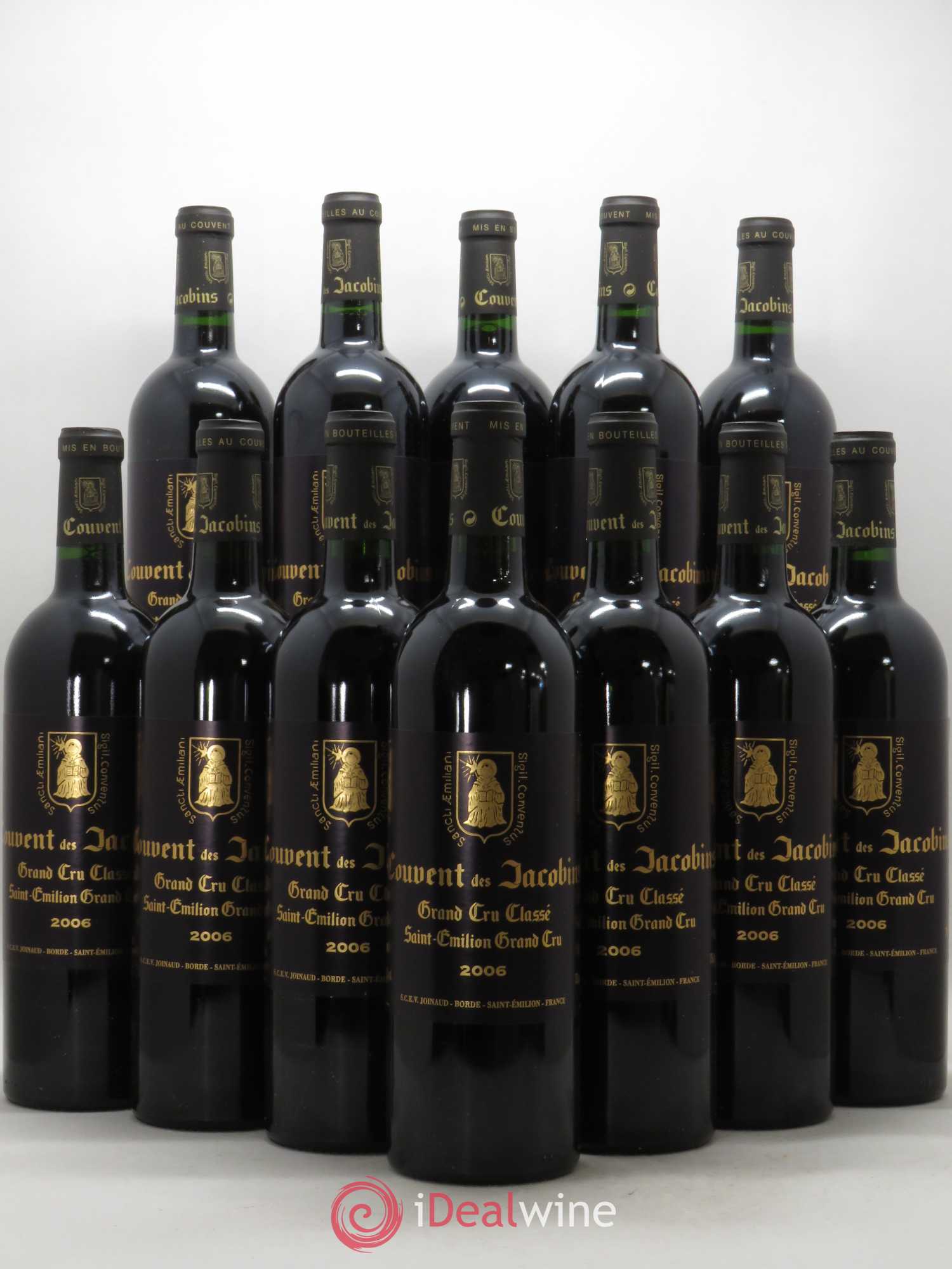 Château Couvent des Jacobins Grand Cru Classé (sans prix de réserve) 2006 - Lot de 12 bouteilles - 0