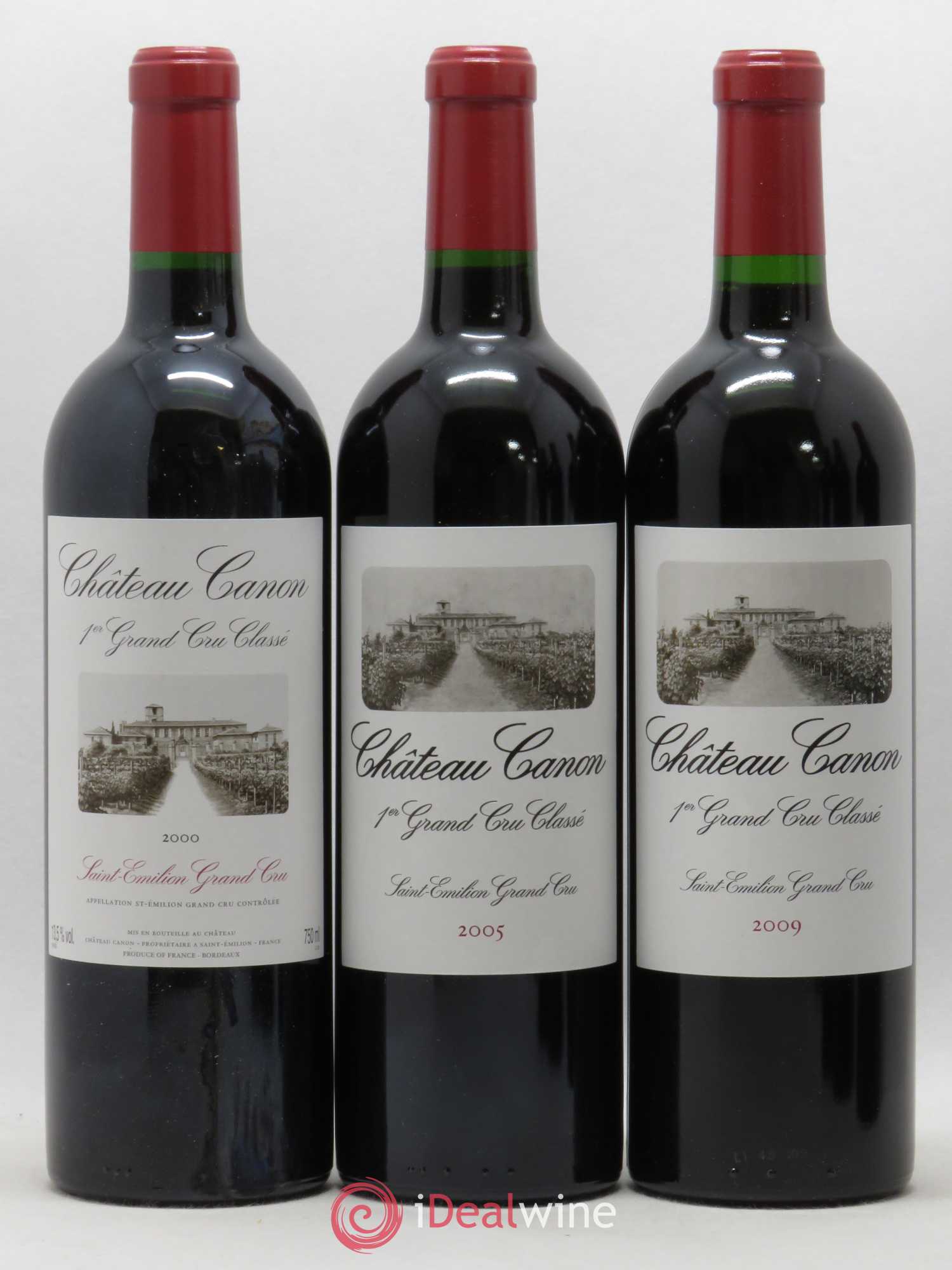 Château Canon 1er Grand Cru Classé B Verticale 2000 - 2005 - 2009 - 2010 - 2015 - 2016 (sans prix de réserve) - Posten von 6 Flaschen - 1