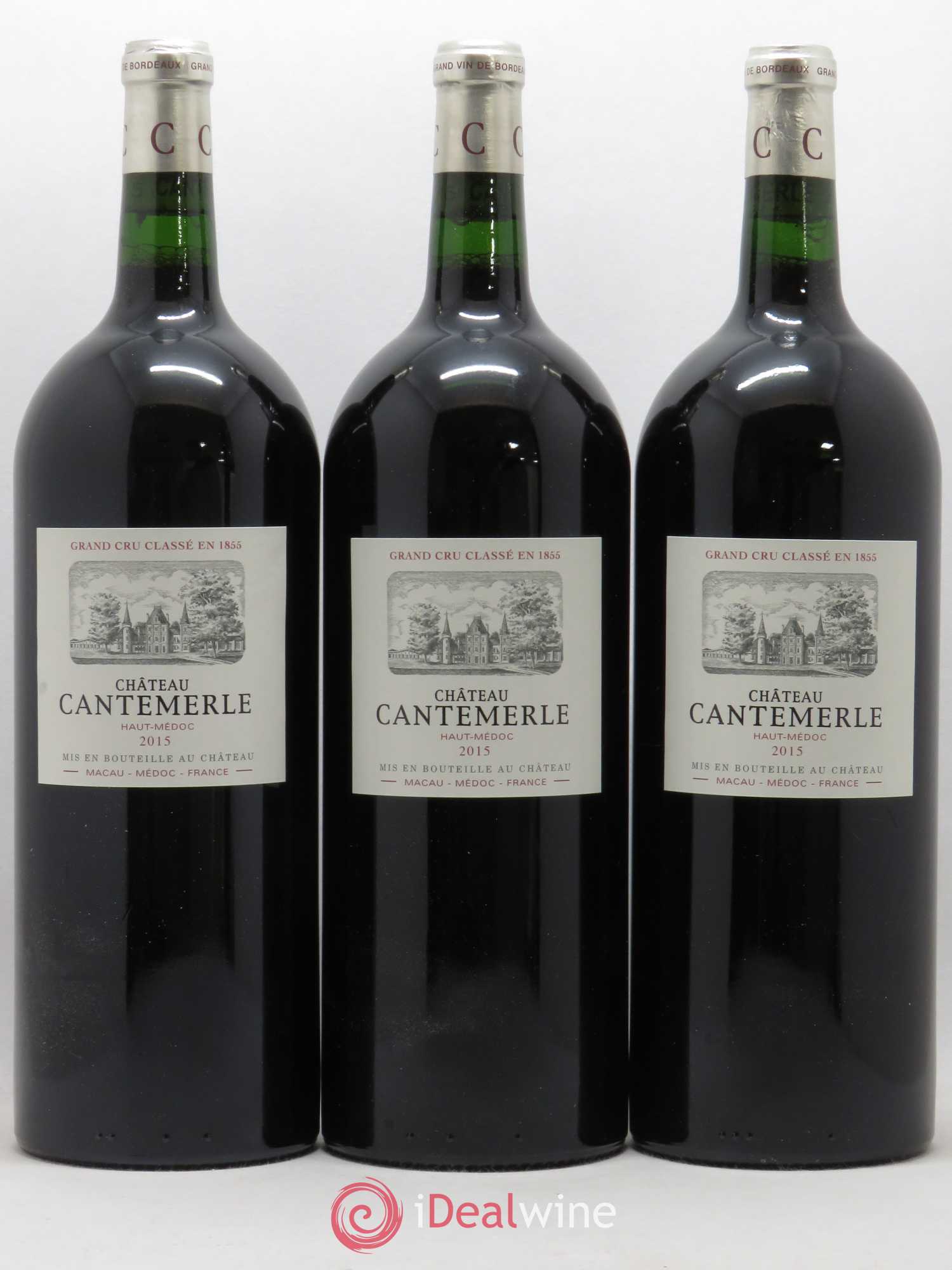 Château Cantemerle 5ème Grand Cru Classé (sans prix de réserve) 2015 - Lot de 3 magnums - 0