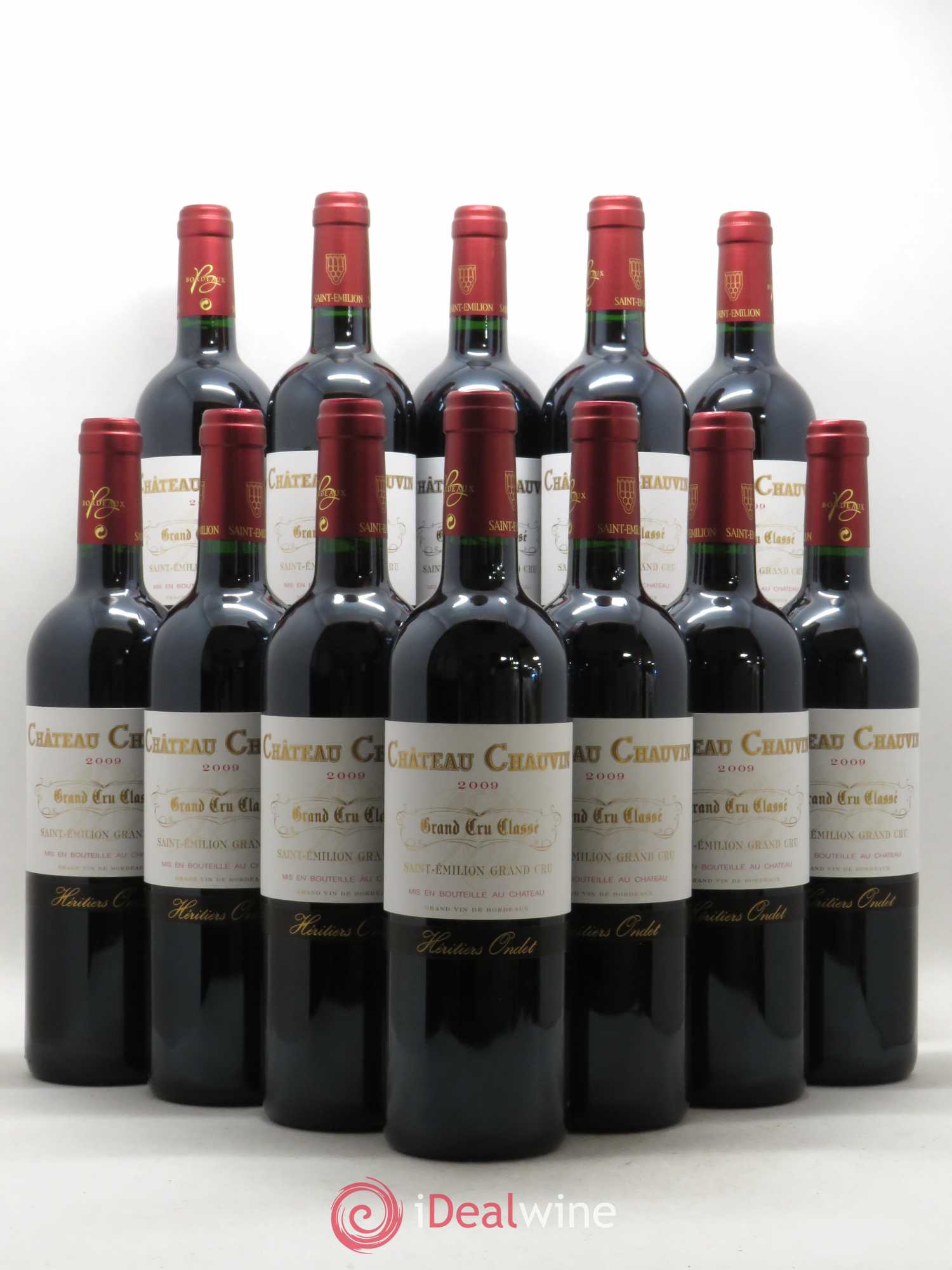 Château Chauvin Grand Cru Classé (sans prix de réserve) 2009 - Lot de 12 bouteilles - 0