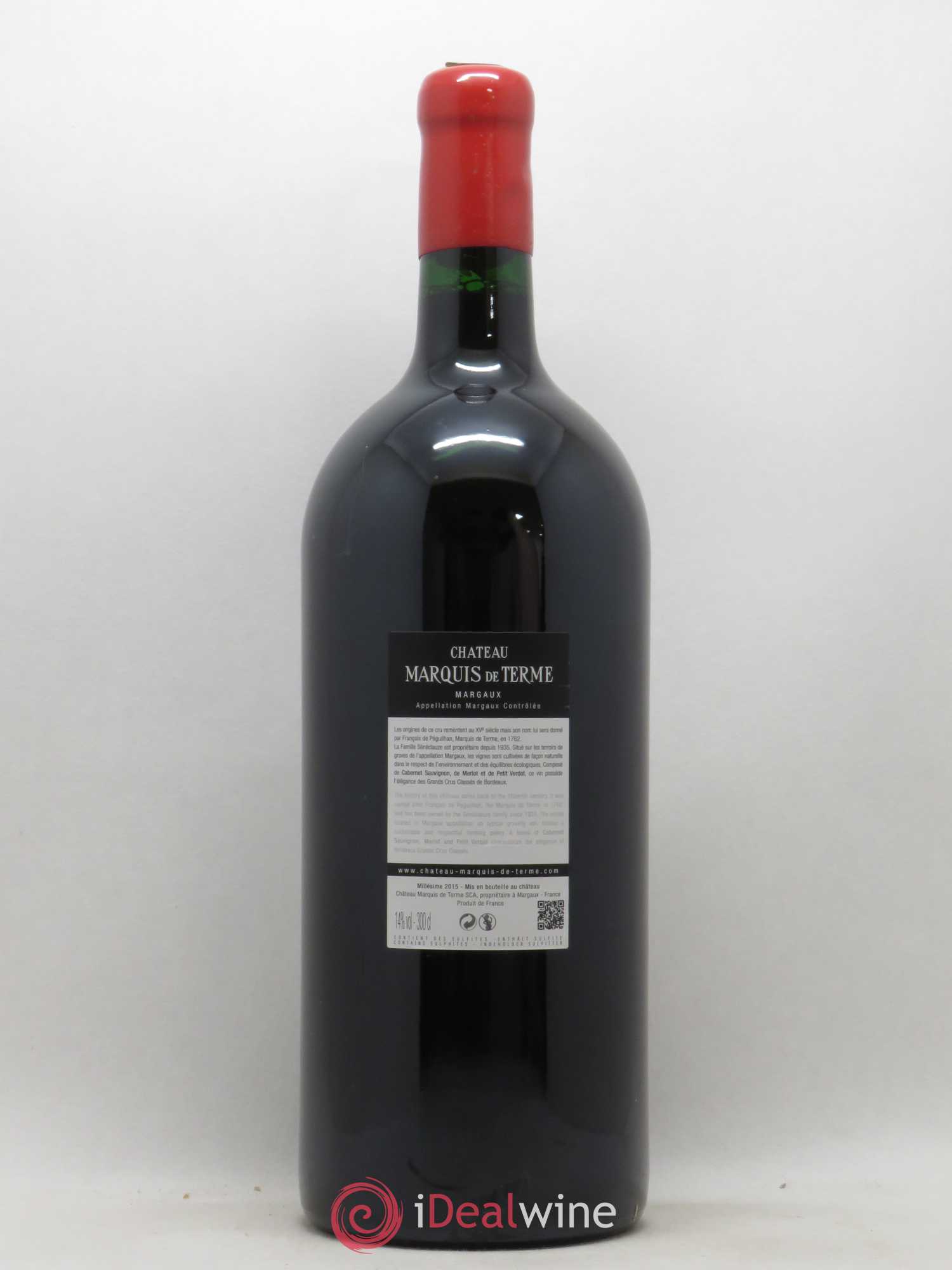 Château Marquis de Terme 4ème Grand Cru Classé (sans prix de réserve) 2015 - Lot de 1 double magnum - 2