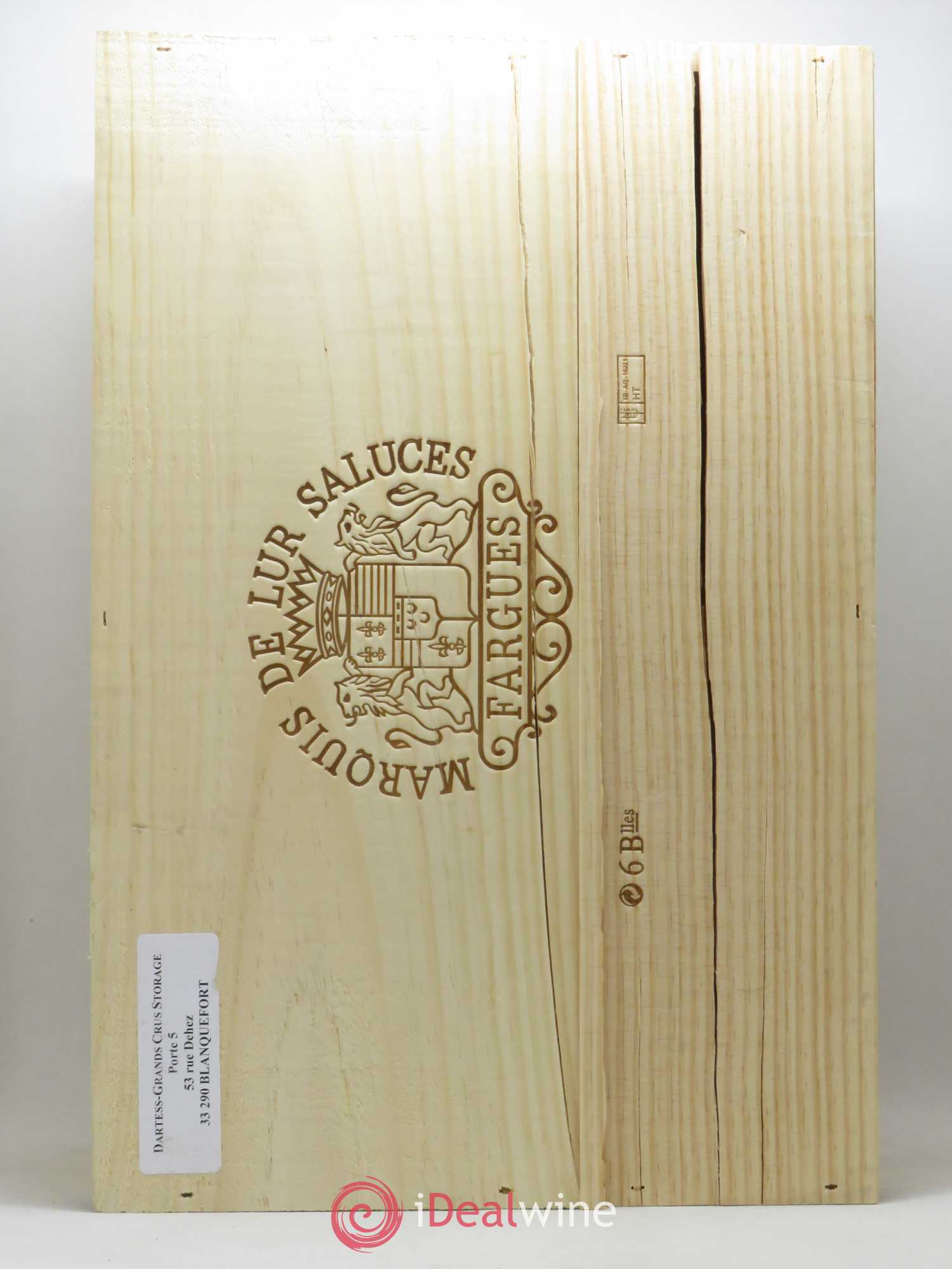 Château de Fargues (senza prezzo di riserva) 2008 - Lotto di 6 bottiglie - 3