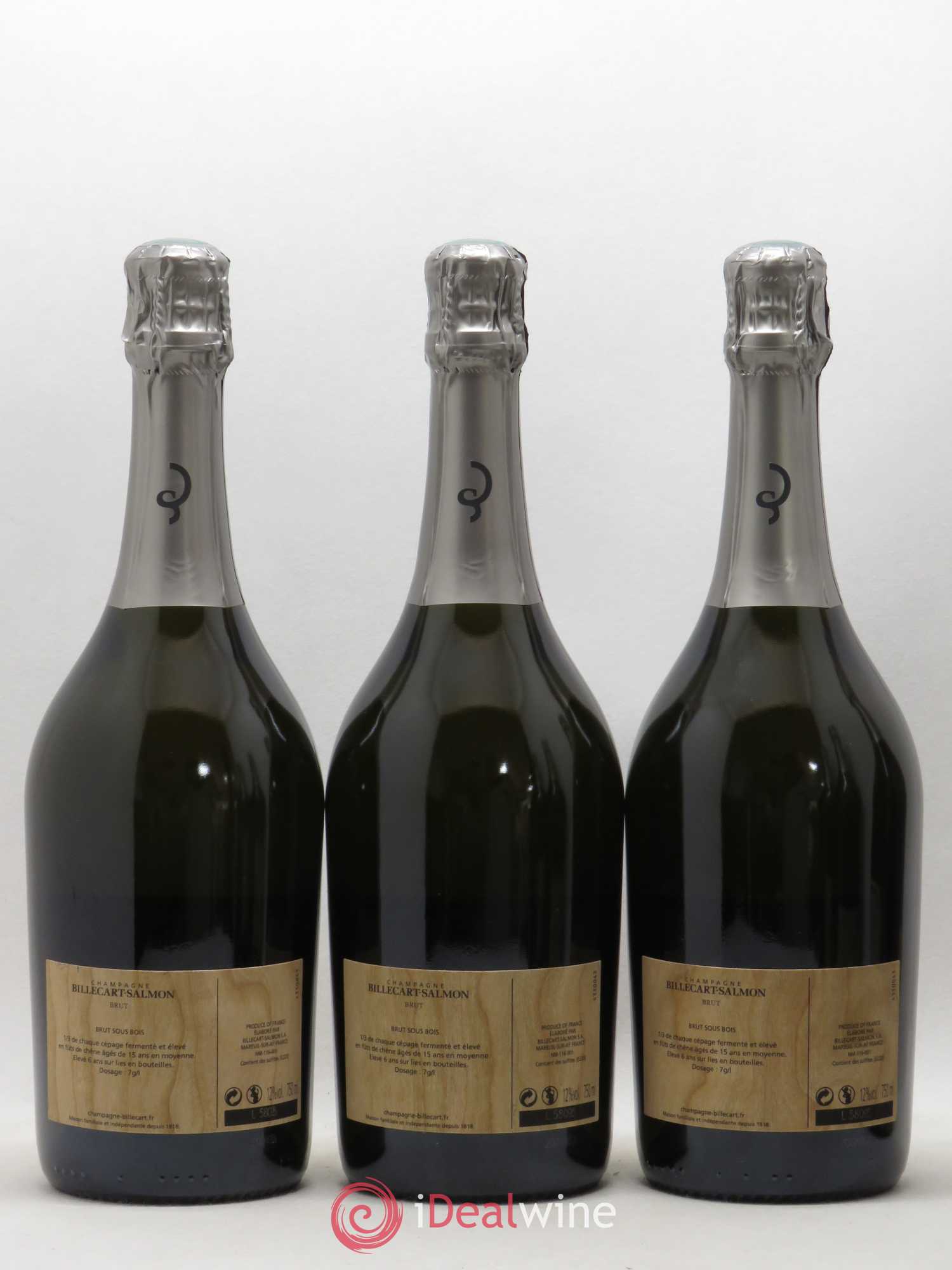 Brut sous Bois Billecart-Salmon  (sans prix de réserve) - Lot de 6 bouteilles - 2