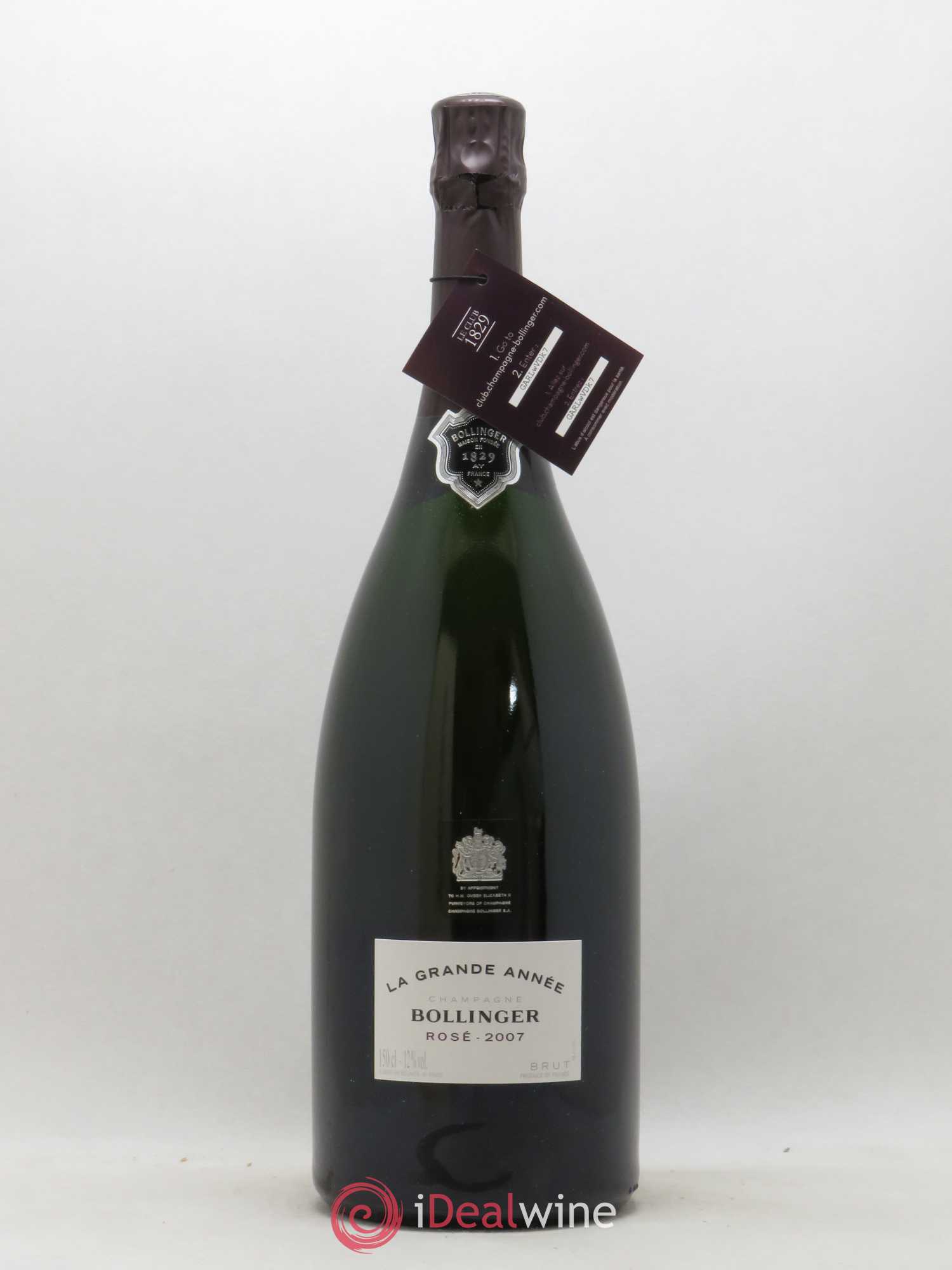 Grande Année Brut Bollinger  (sans prix de réserve) 2007 - Lot de 1 magnum - 1